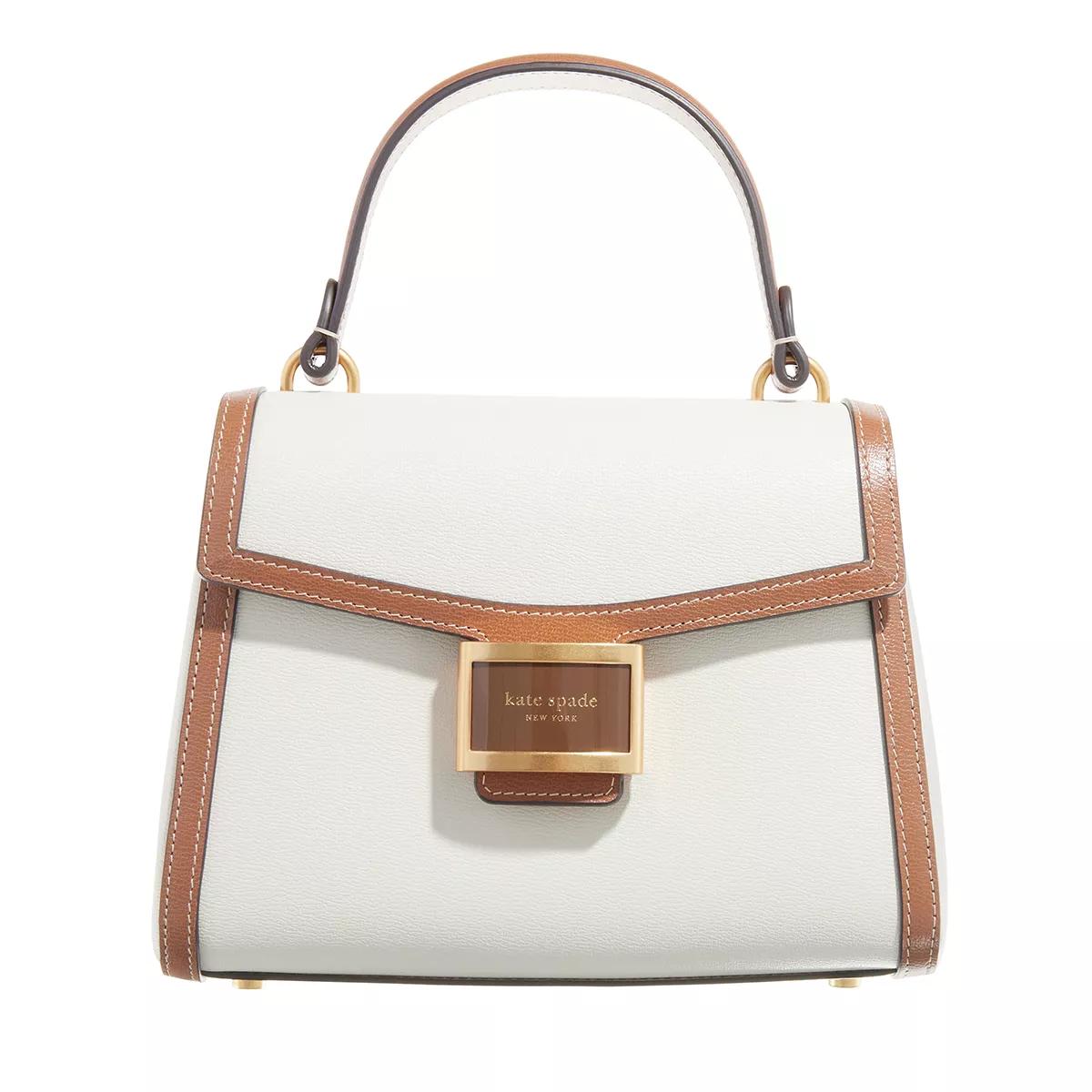 Kate Spade New York Henkeltasche - Katy Colorblocked Textured Leather Small Top Handl - Gr. unisize - in Weiß - für Damen von kate spade new york