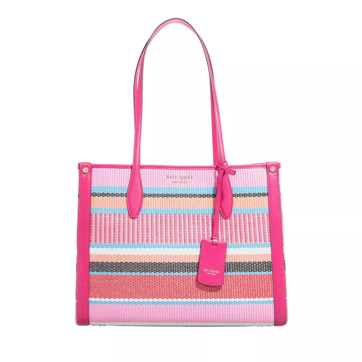 Kate Spade New York Handtasche - Market Striped Woven Straw Medium Tote - Gr. unisize - in Bunt - für Damen von kate spade new york