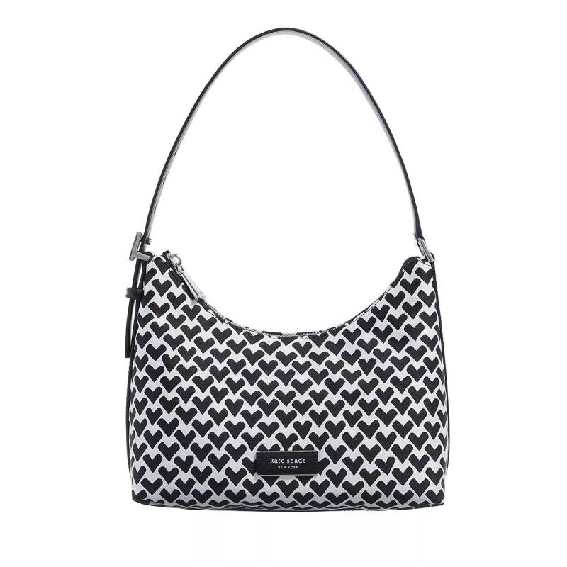 Kate Spade New York Henkeltasche - Sam Icon Modernist Hearts Jacquard Fabric - Gr. unisize - in Schwarz - für Damen von kate spade new york