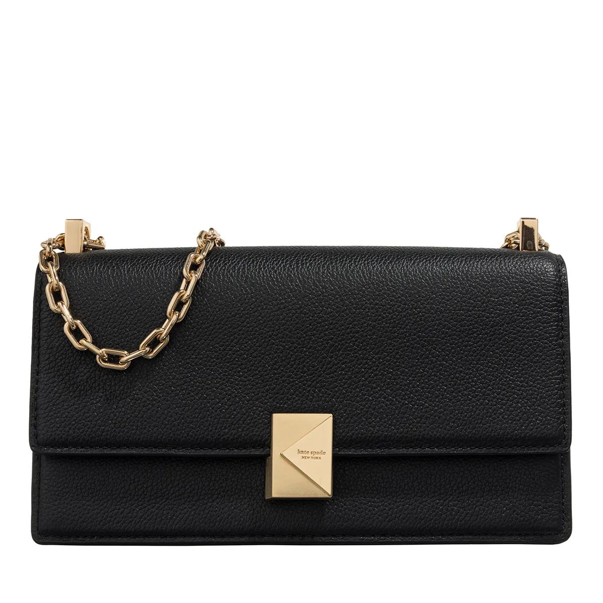 Kate Spade New York Schultertasche - Deco Mini Flap Chain Crossbody - Gr. unisize - in Schwarz - für Damen von kate spade new york