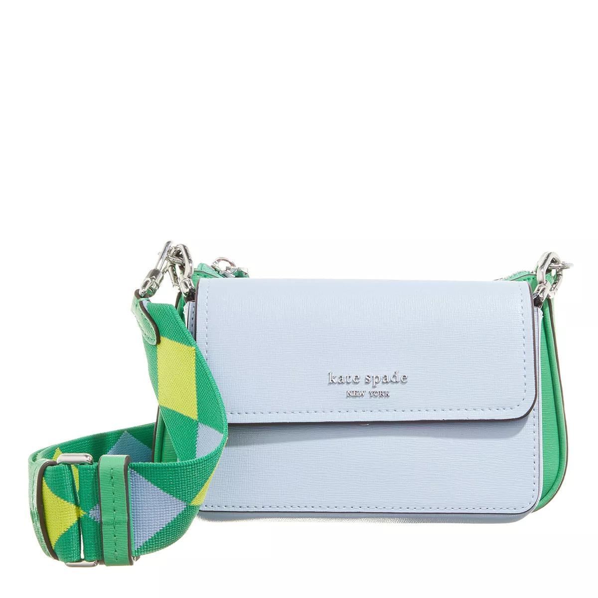 Kate Spade New York Schultertasche - Double Up Colorblocked Saffiano Leather - Gr. unisize - in Grün - für Damen von kate spade new york