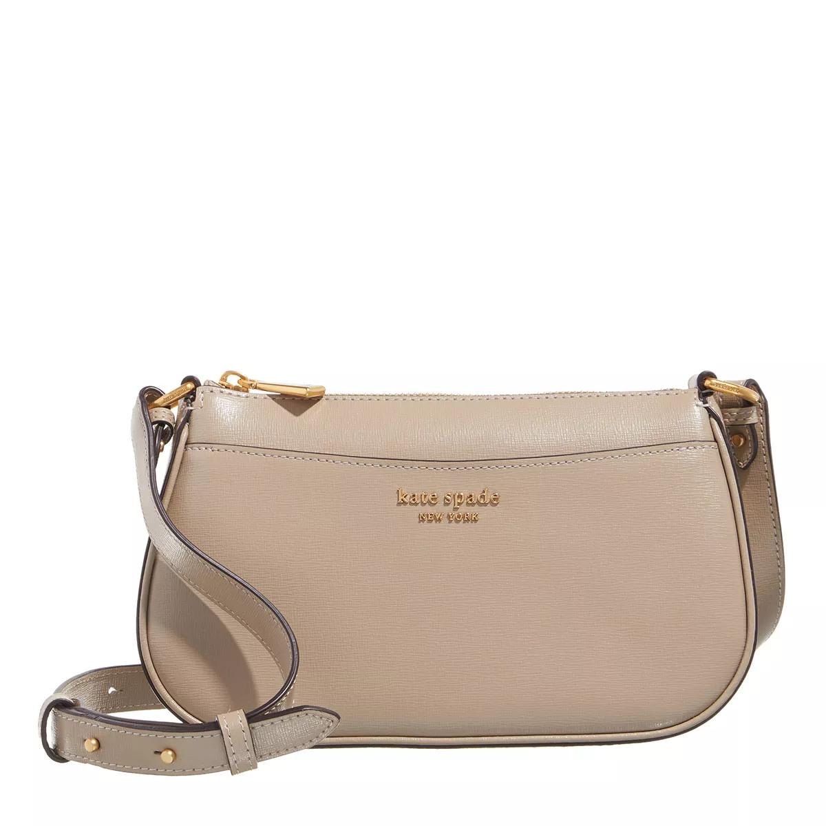 Kate Spade New York Umhängetasche - Bleecker Saffiano Leather - Gr. unisize - in Beige - für Damen von kate spade new york