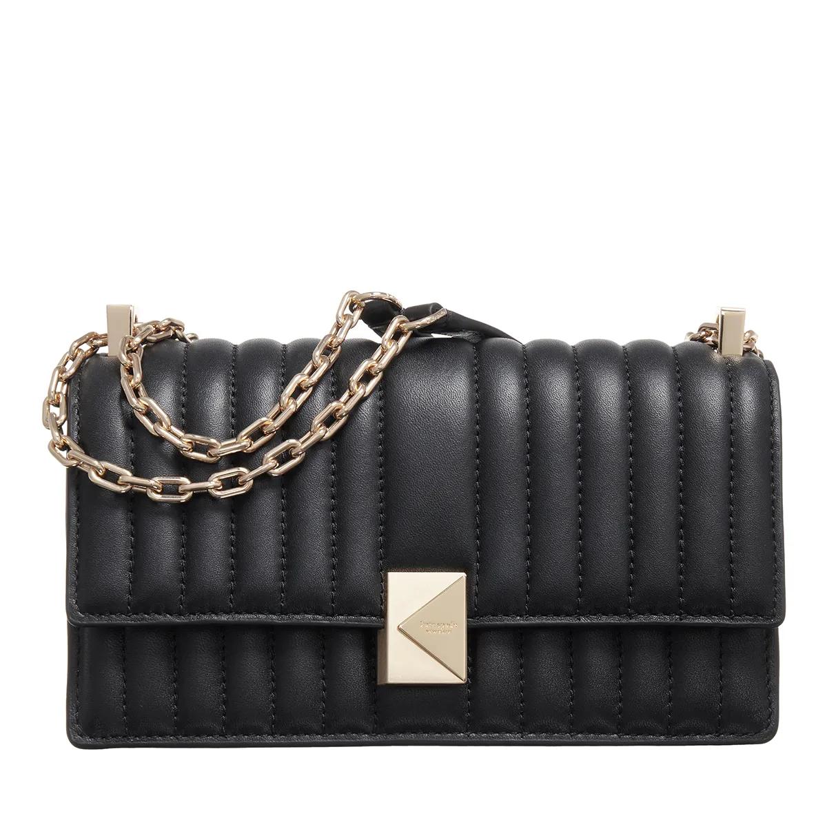 Kate Spade New York Umhängetasche - Deco Mini Flap Chain Crossbody - Gr. unisize - in Schwarz - für Damen von kate spade new york