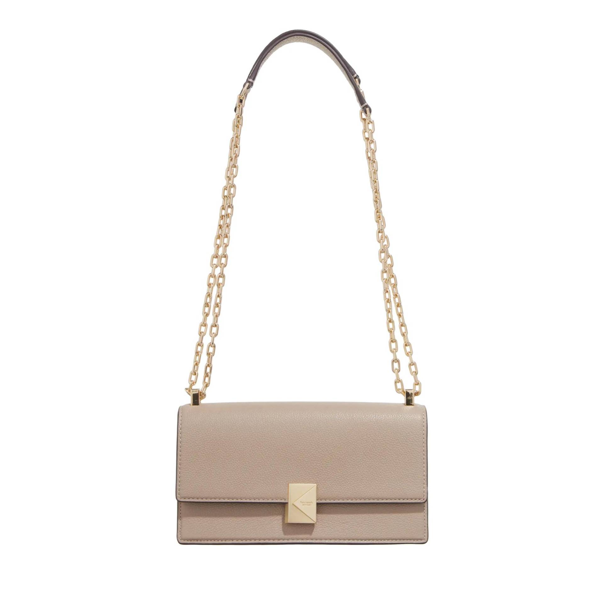 Kate Spade New York Schultertasche - Deco Mini Flap Chain Crossbody - Gr. unisize - in Taupe - für Damen von kate spade new york