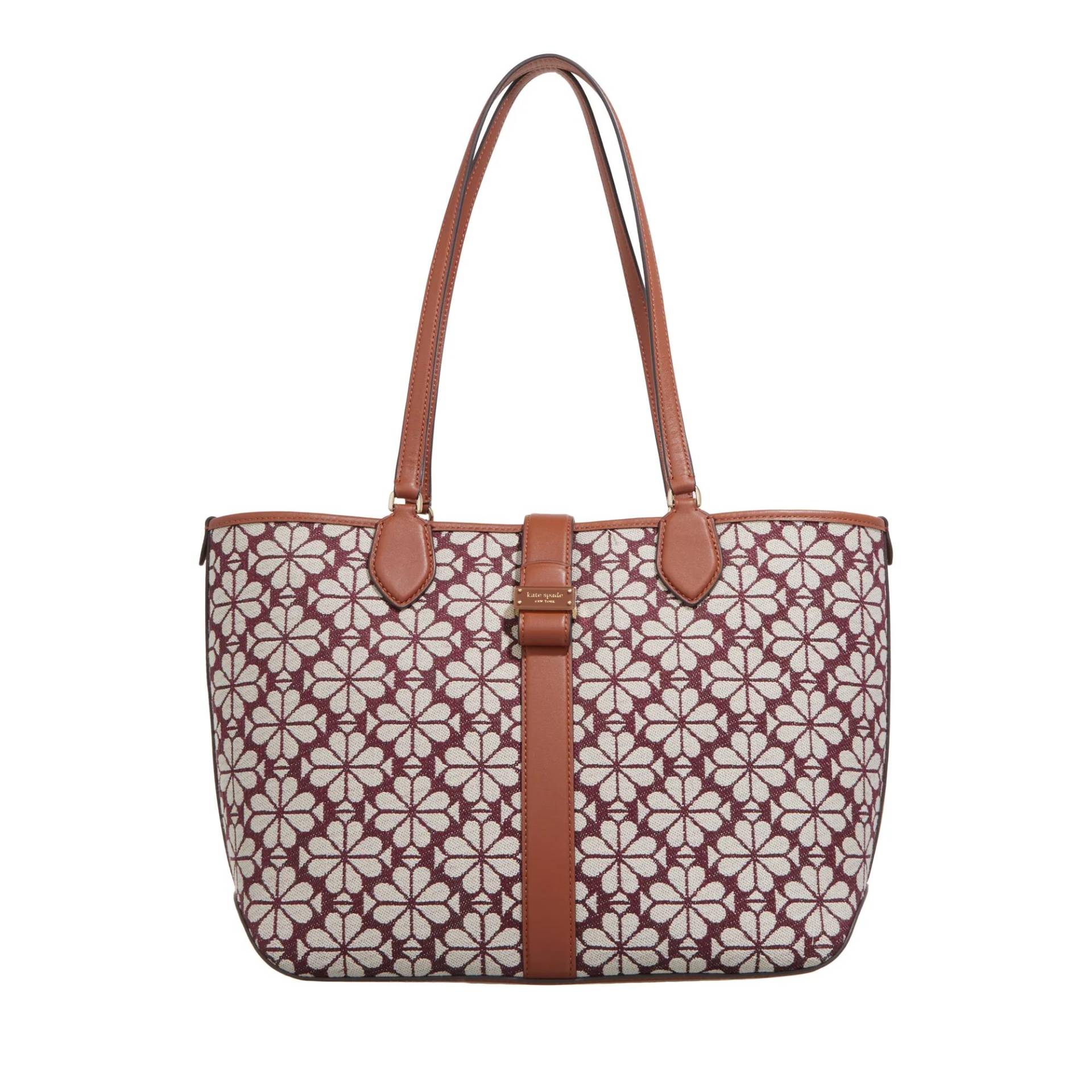 Kate Spade New York Schultertasche - Spade Flower Jacquard Spade Flower Jacquard Medium - Gr. unisize - in Braun - für Damen von kate spade new york