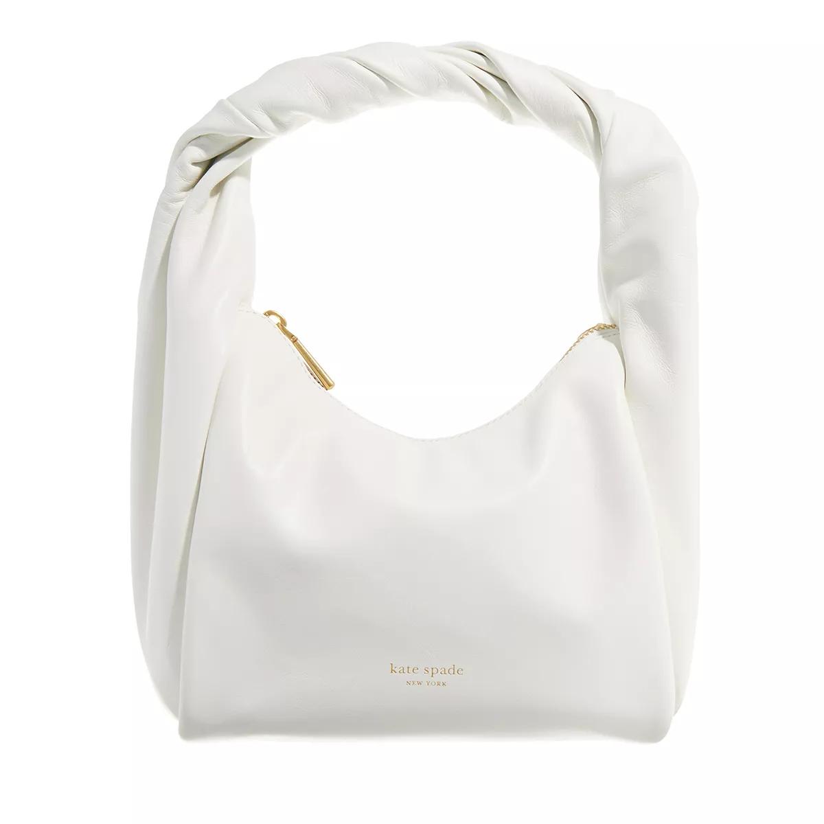 Kate Spade New York Umhängetasche - Twirl Smooth Leather Top Handle - Gr. unisize - in Creme - für Damen von kate spade new york