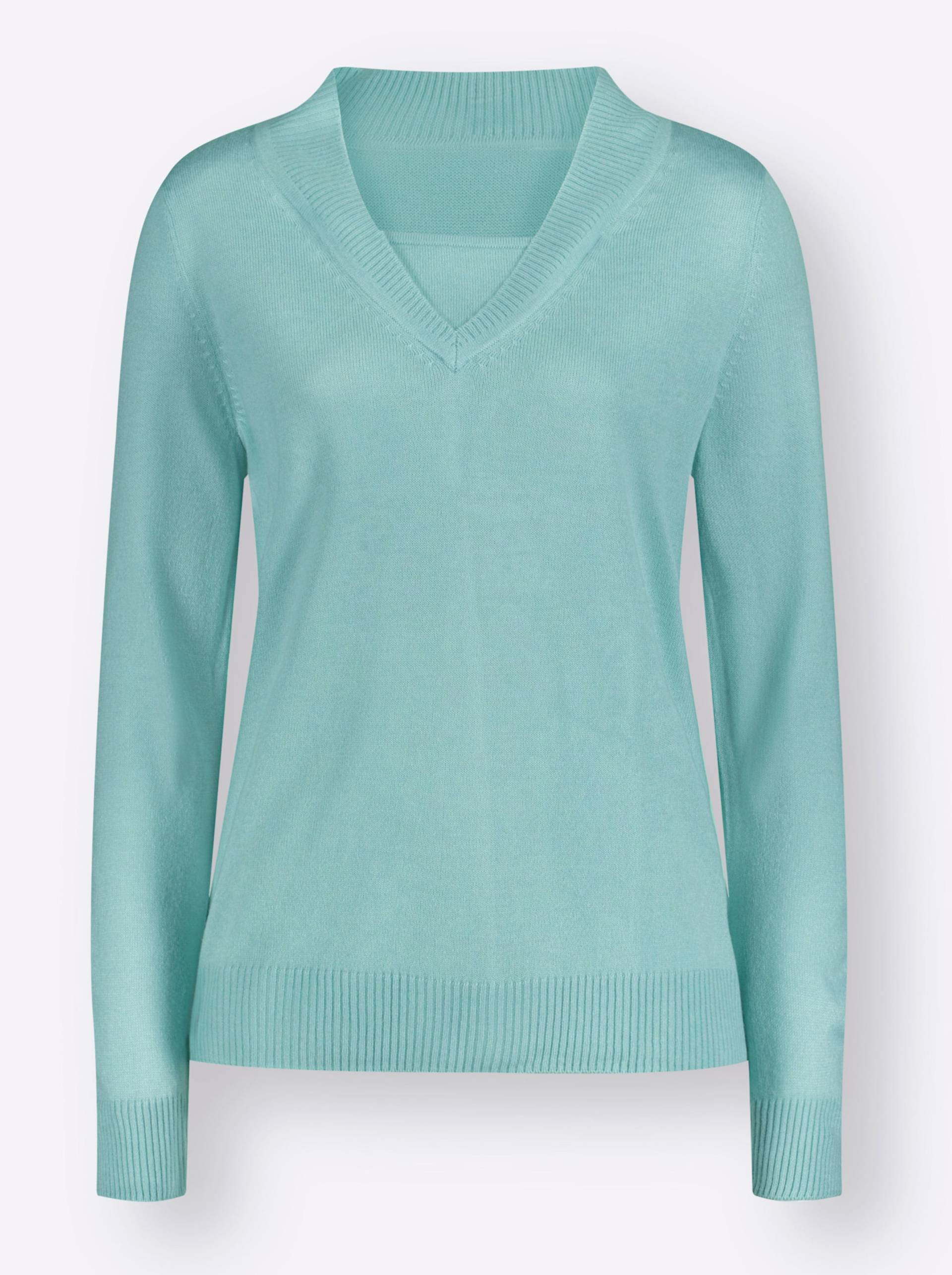 2-in-1-Pullover in mint von heine