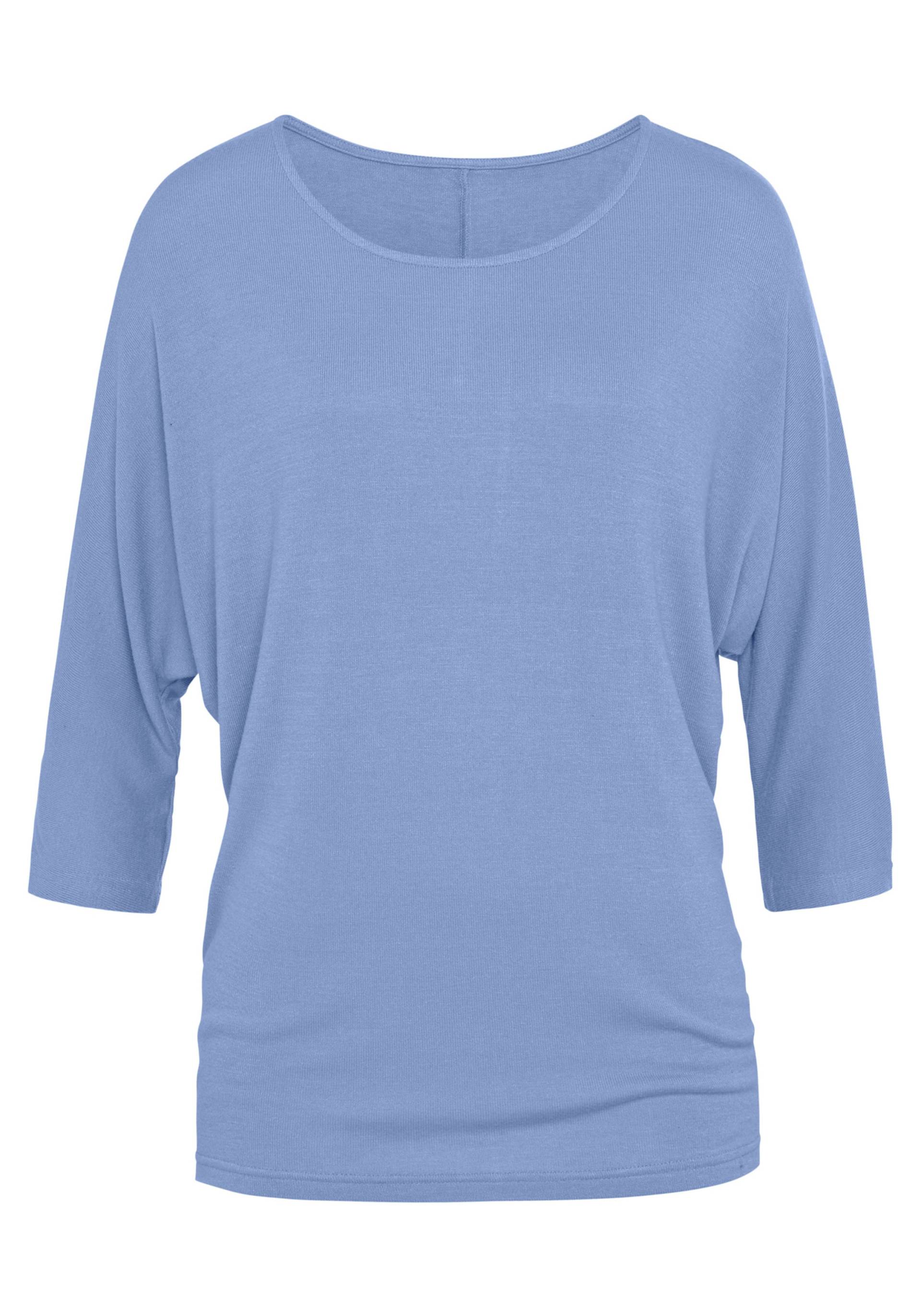 3/4-Arm-Shirt in hellblau von LASCANA