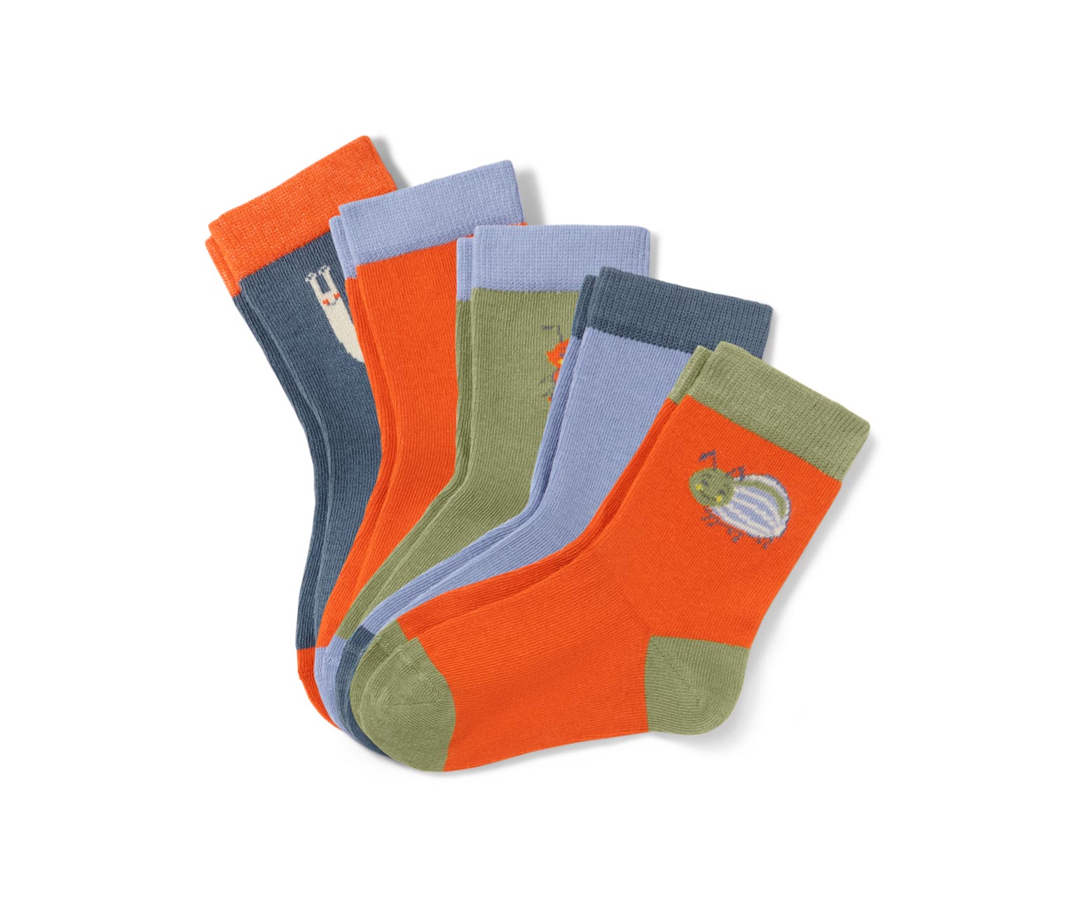 5 Paar Kinder-Socken, Tiere