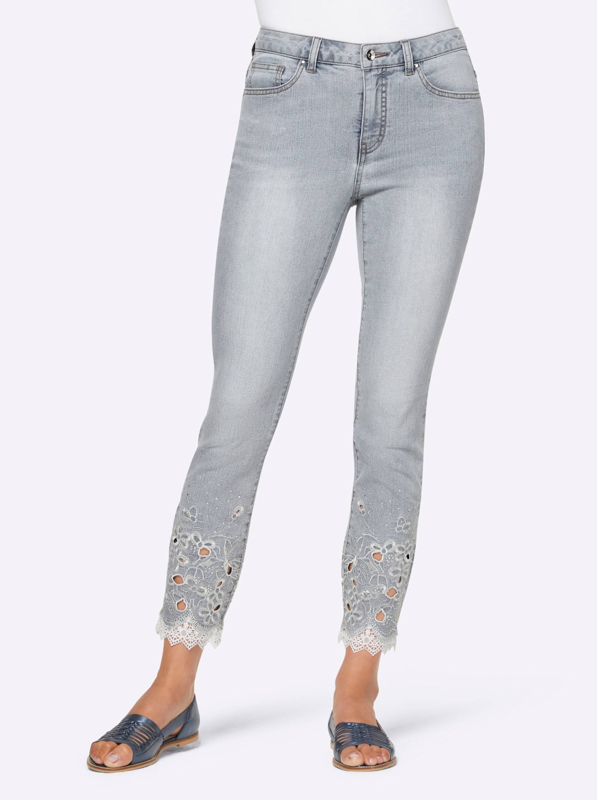 7/8-Jeans in blue-bleached von heine