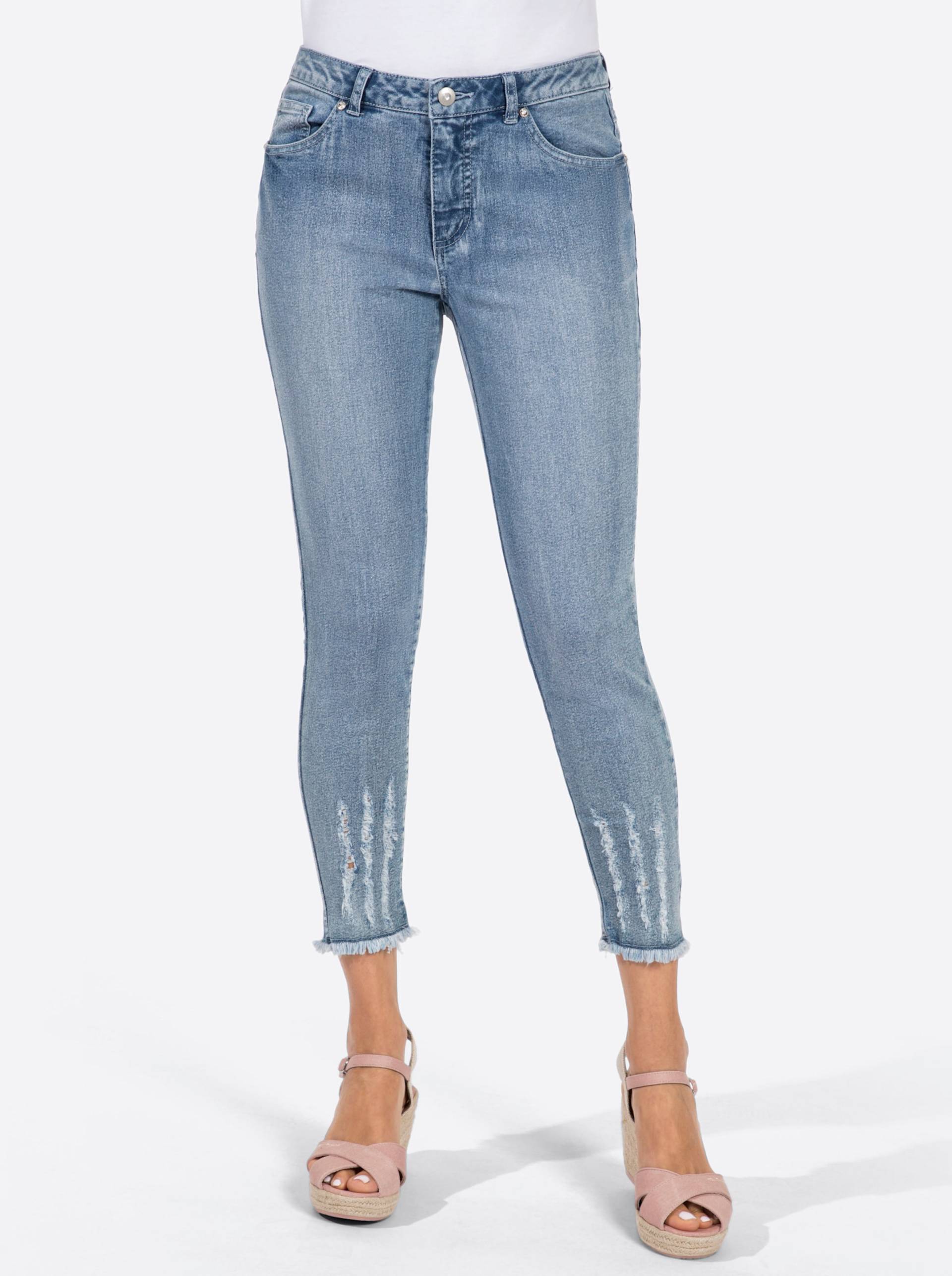 7/8-Jeans in blue-bleached von heine