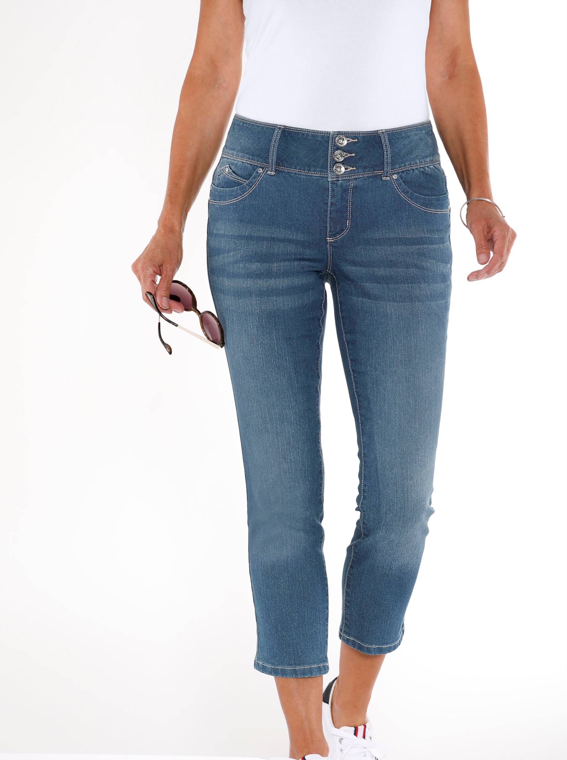 7/8-Jeans in blue-stone-washed von heine