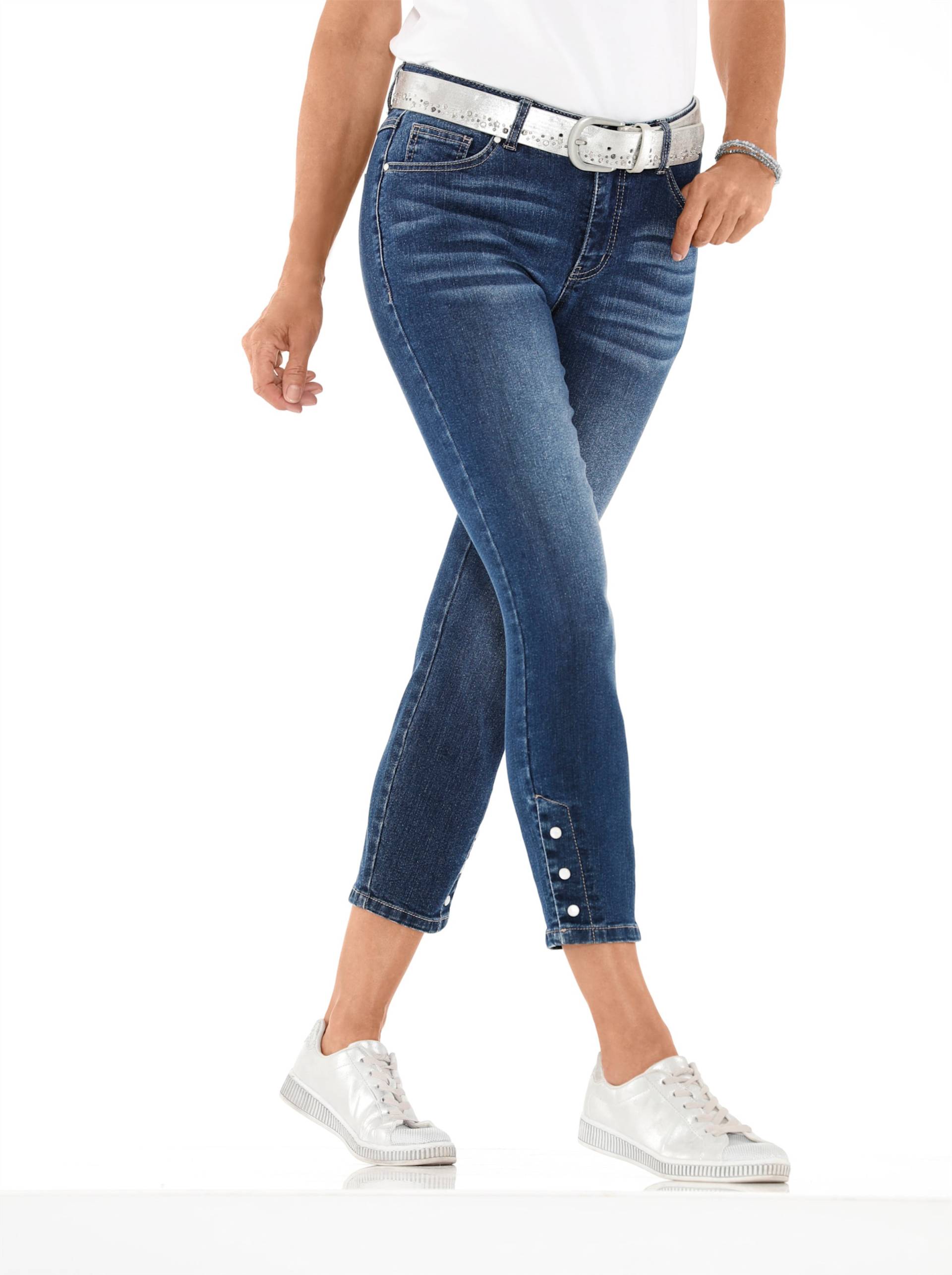 7/8-Jeans in blue-stone-washed von heine