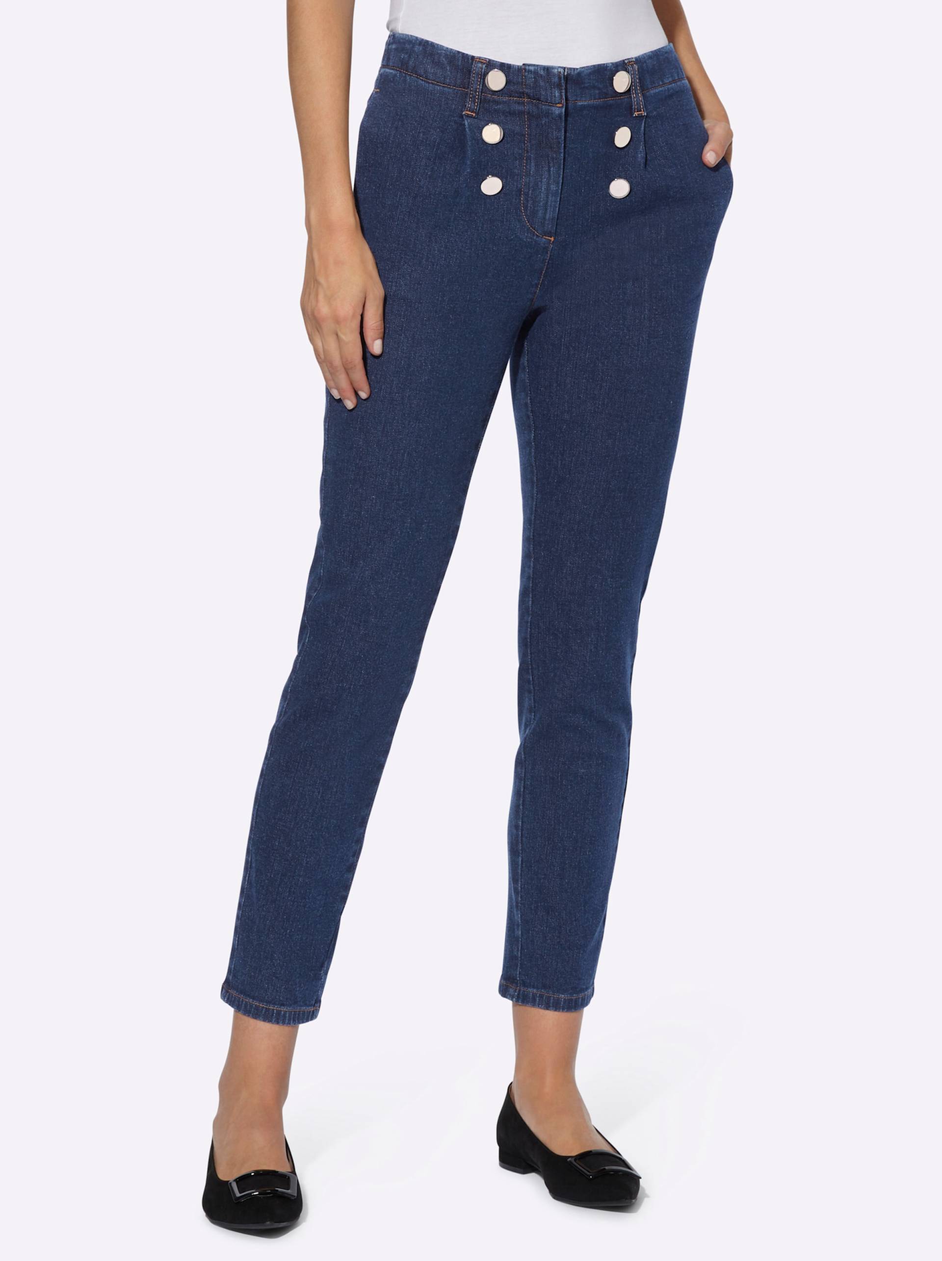 7/8-Jeans in dark blue used von heine