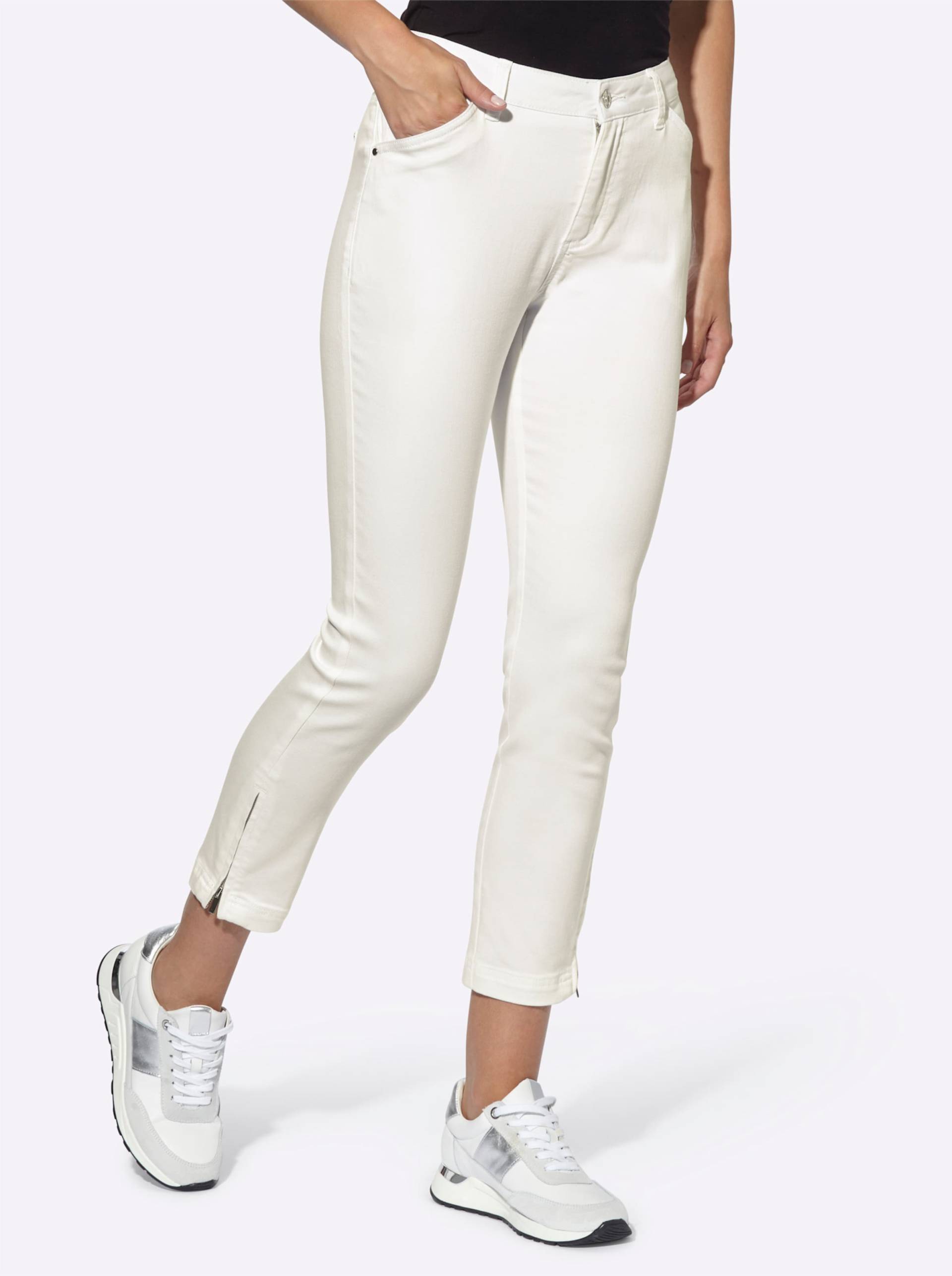 7/8-Jeans in weiss von heine