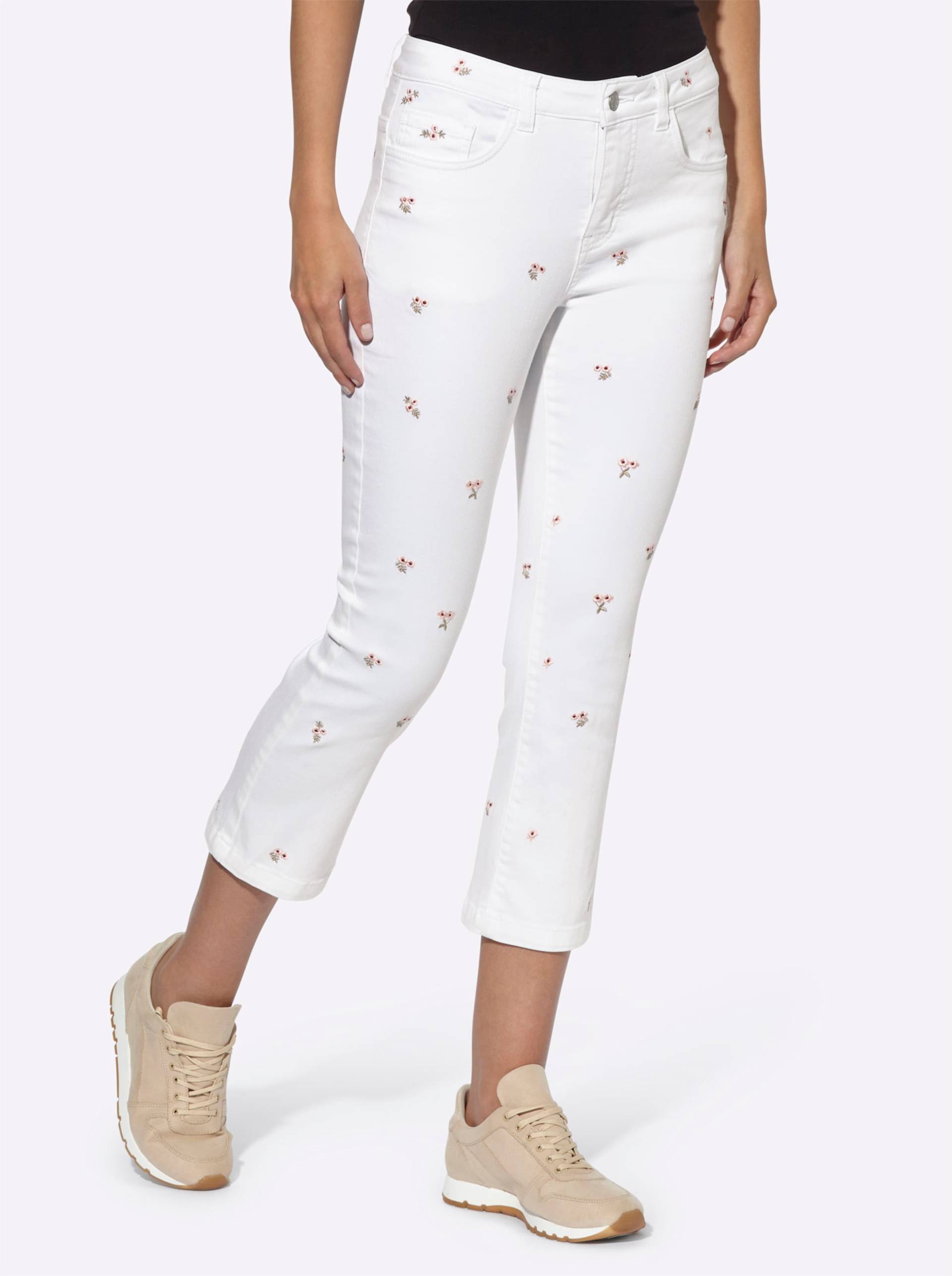 7/8-Jeans in weiss von heine