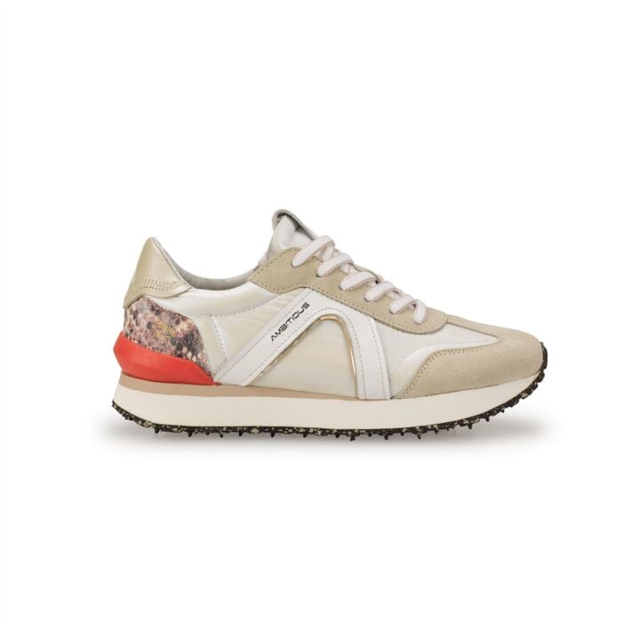 Ambitious Damen Sneaker Rhome aus Leder, beige, 41 von Amibitous