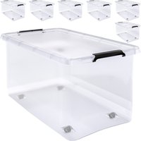 Aufbewahrungsbox 6er-Set Transparent 60x40x35cm 60L von Deuba®