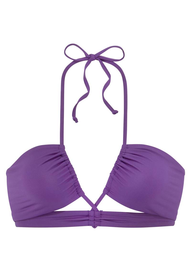 Bandeau-Bikini-Top in lila von s.Oliver