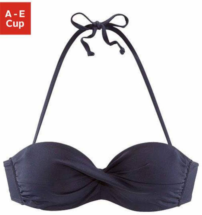 Bandeau-Bikini-Top in marine von s.Oliver