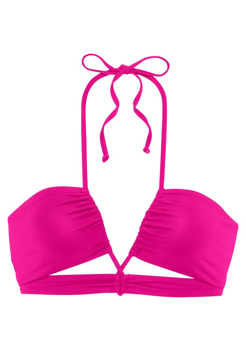 Bandeau-Bikini-Top in pink von s.Oliver