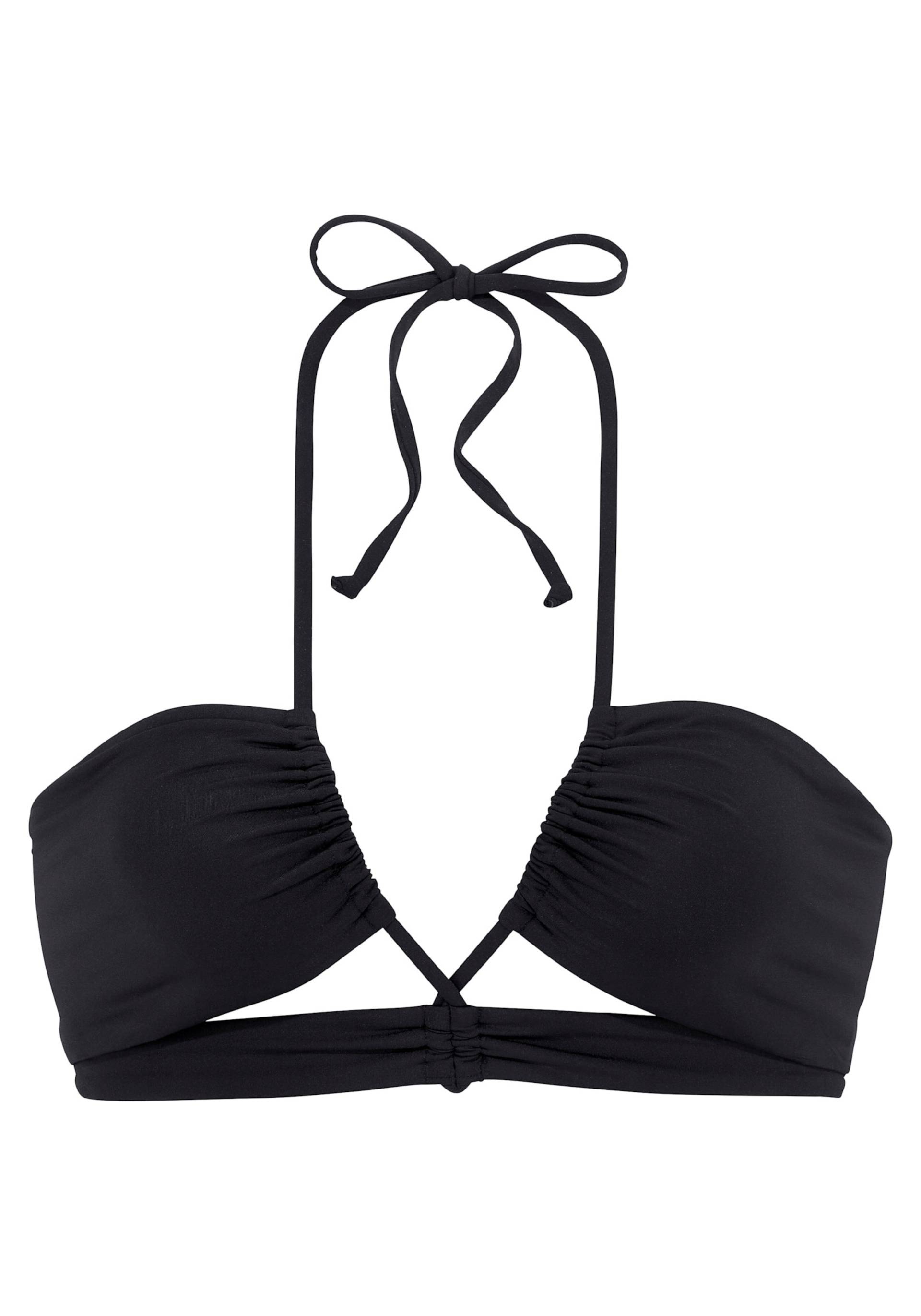 Bandeau-Bikini-Top in schwarz von s.Oliver