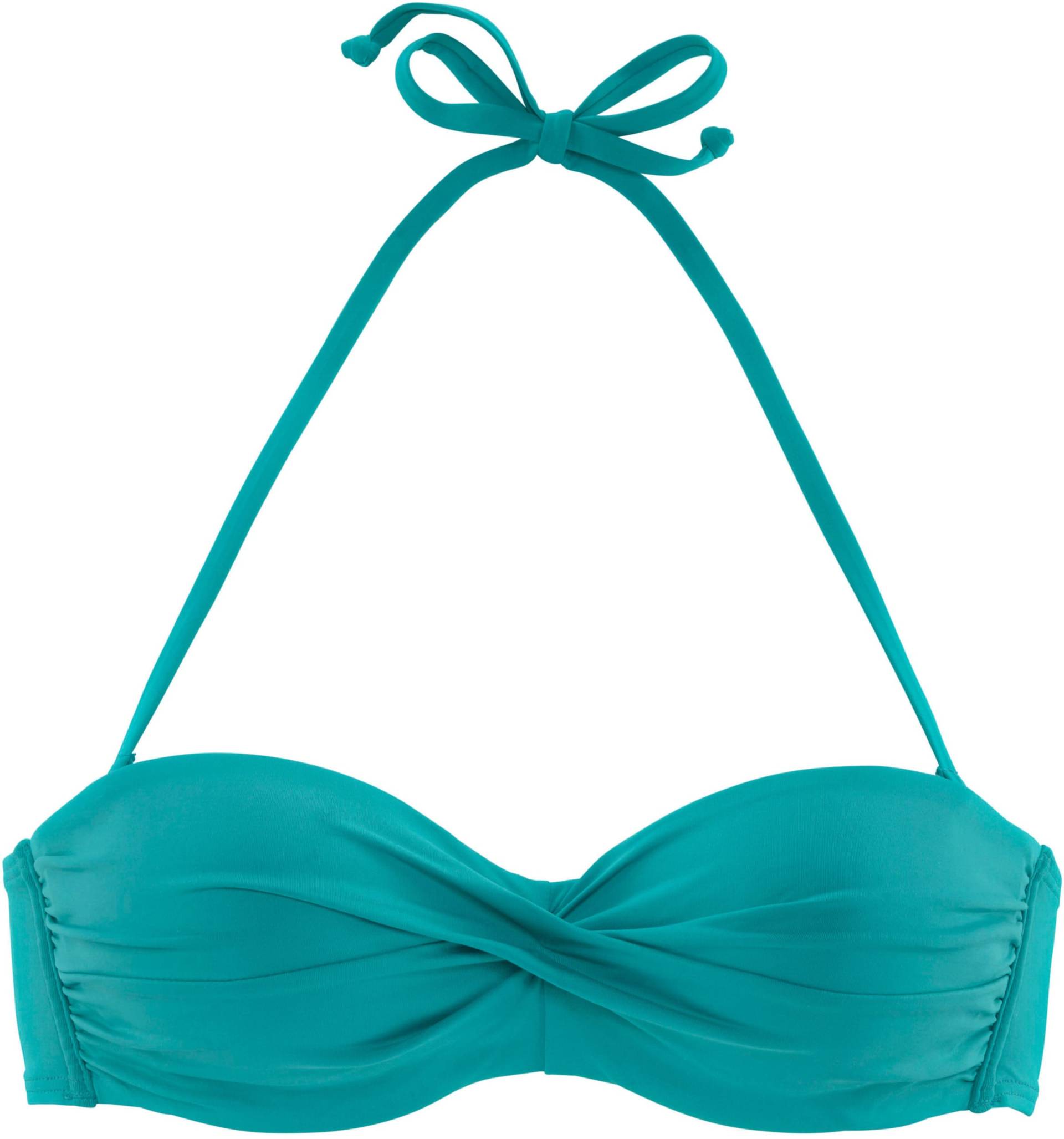 Bandeau-Bikini-Top in türkis von s.Oliver