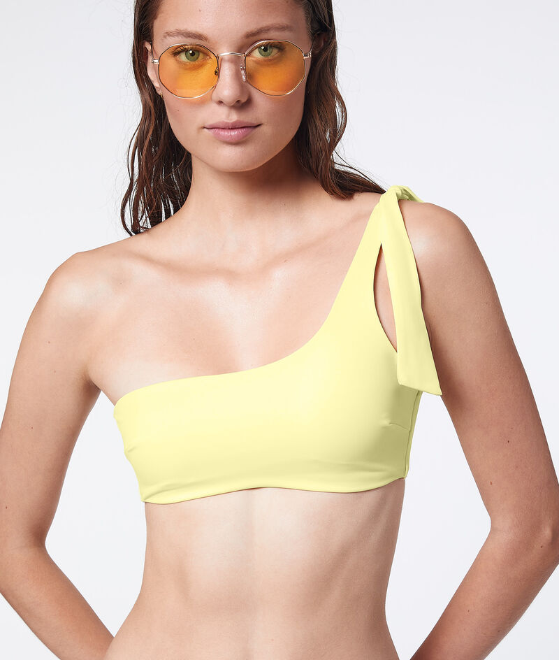 One-shoulder-bandeau ohne bügel  bikini