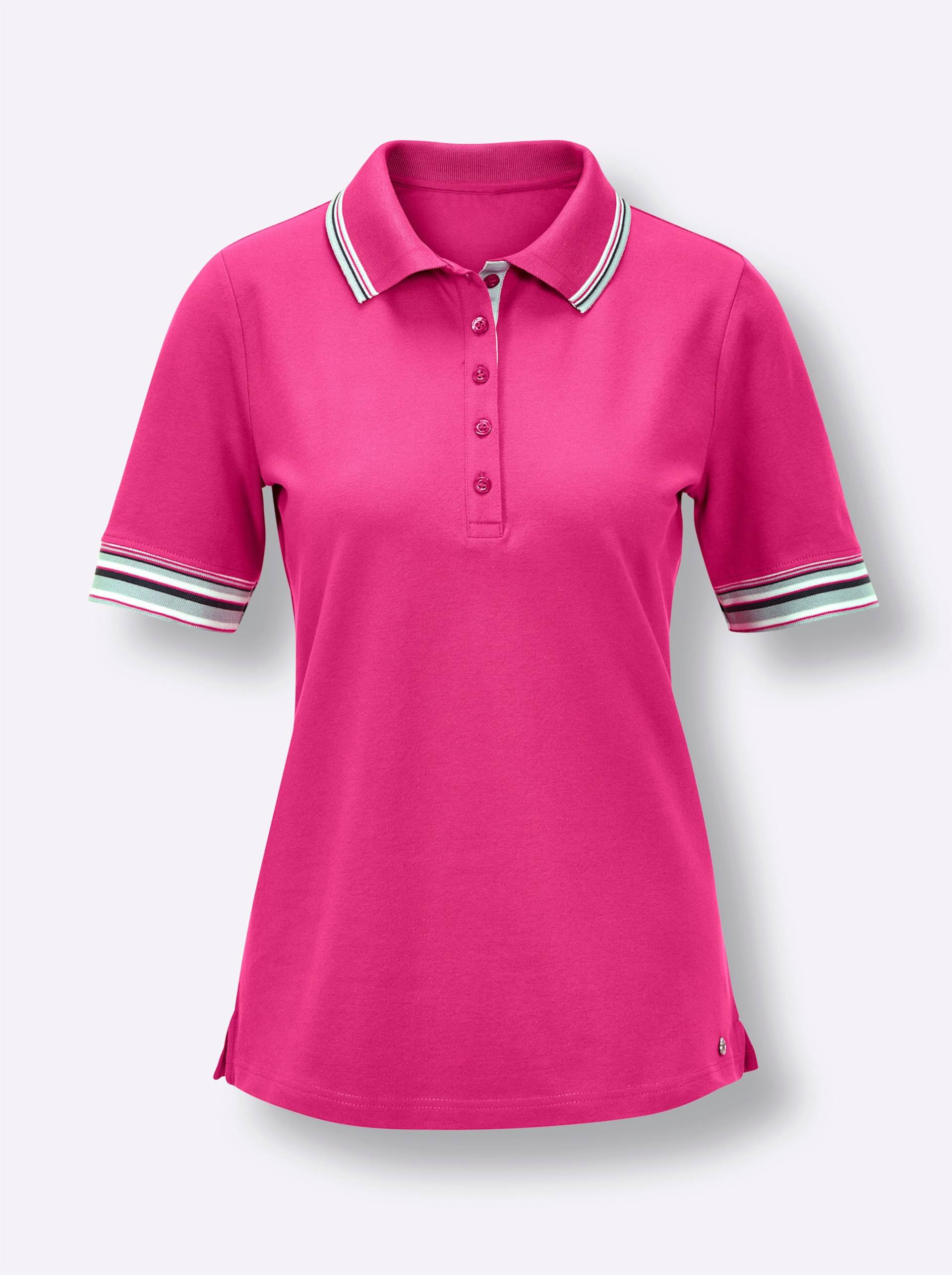 Baumwoll-Shirt in fuchsia von CREATION L PREMIUM