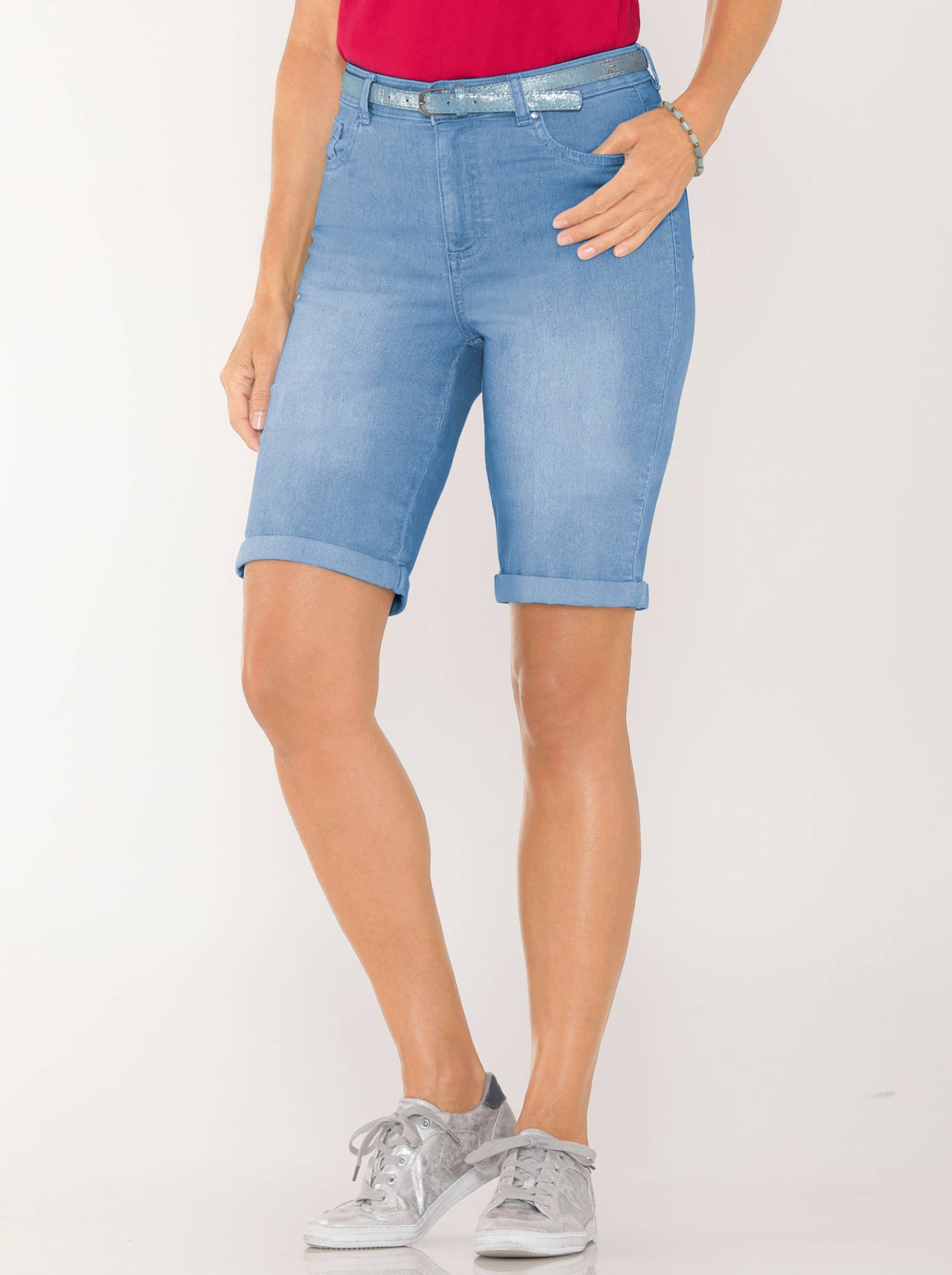 Jeansbermudas in blue-bleached von heine