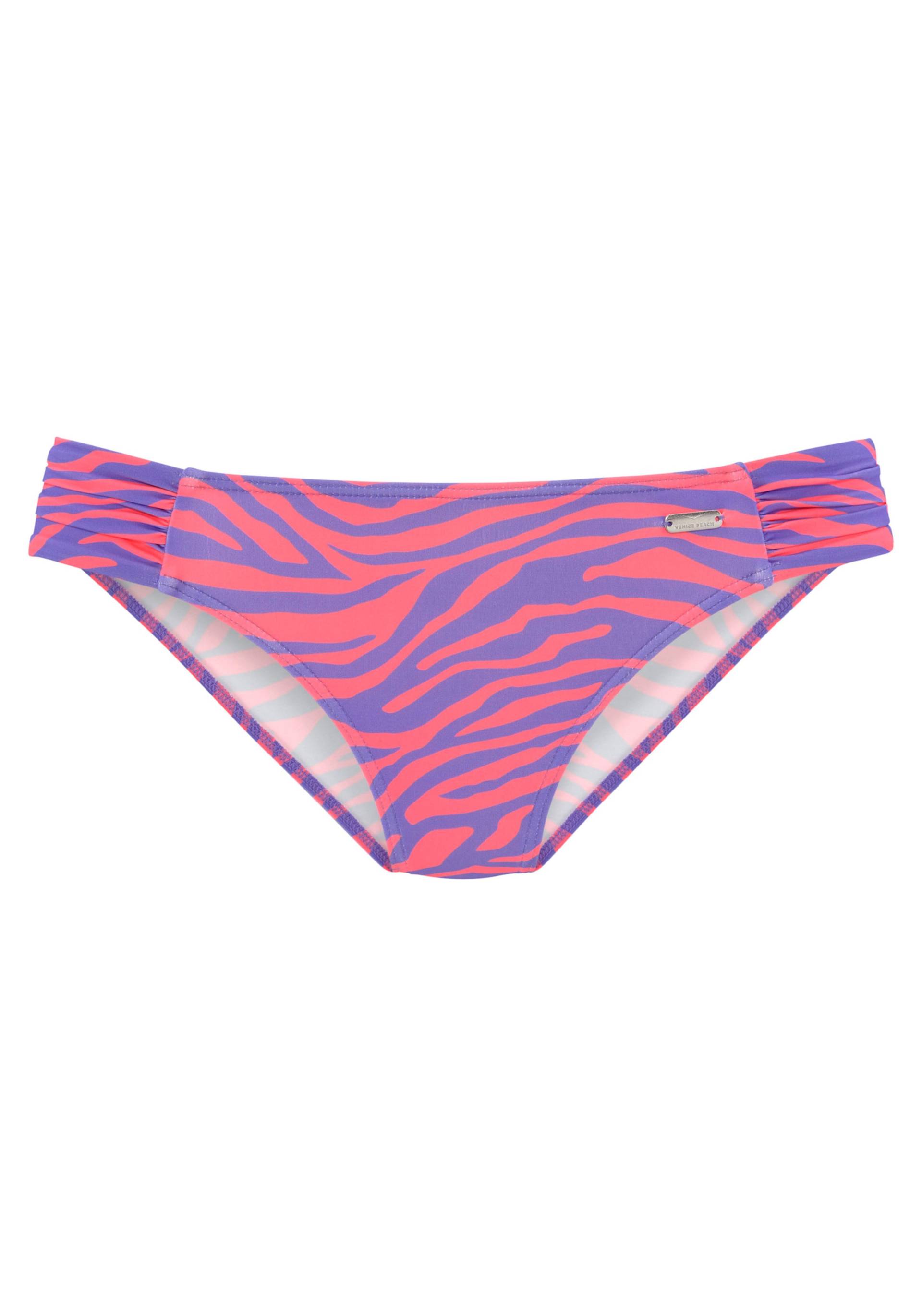 Bikini-Hose in violett-koralle von Venice Beach