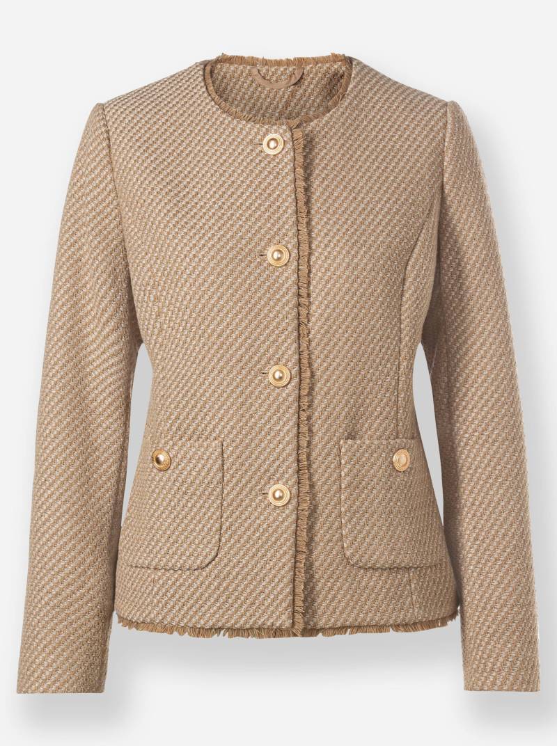 Blazer in camel-meliert von heine