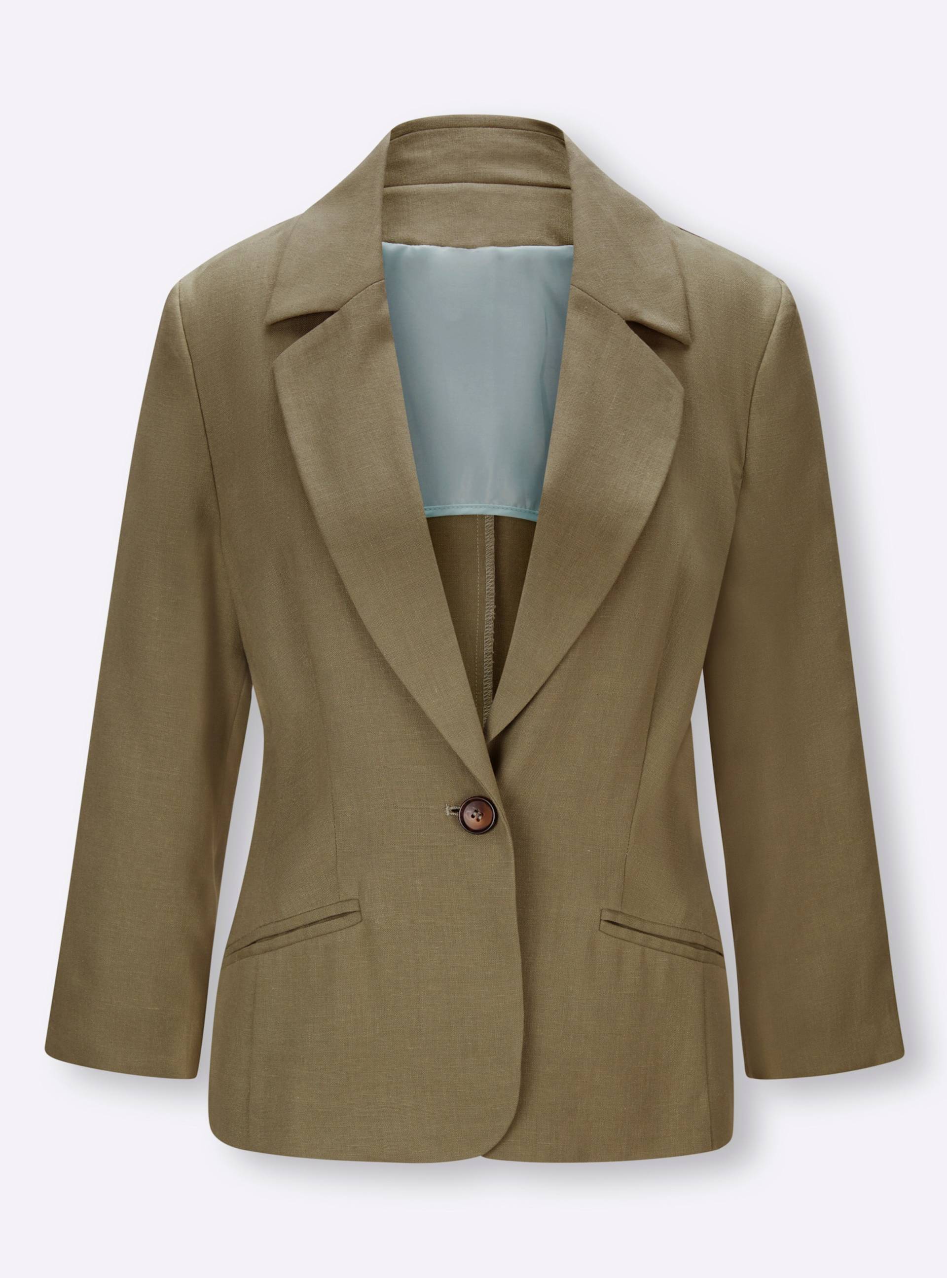 Blazer in oliv von heine