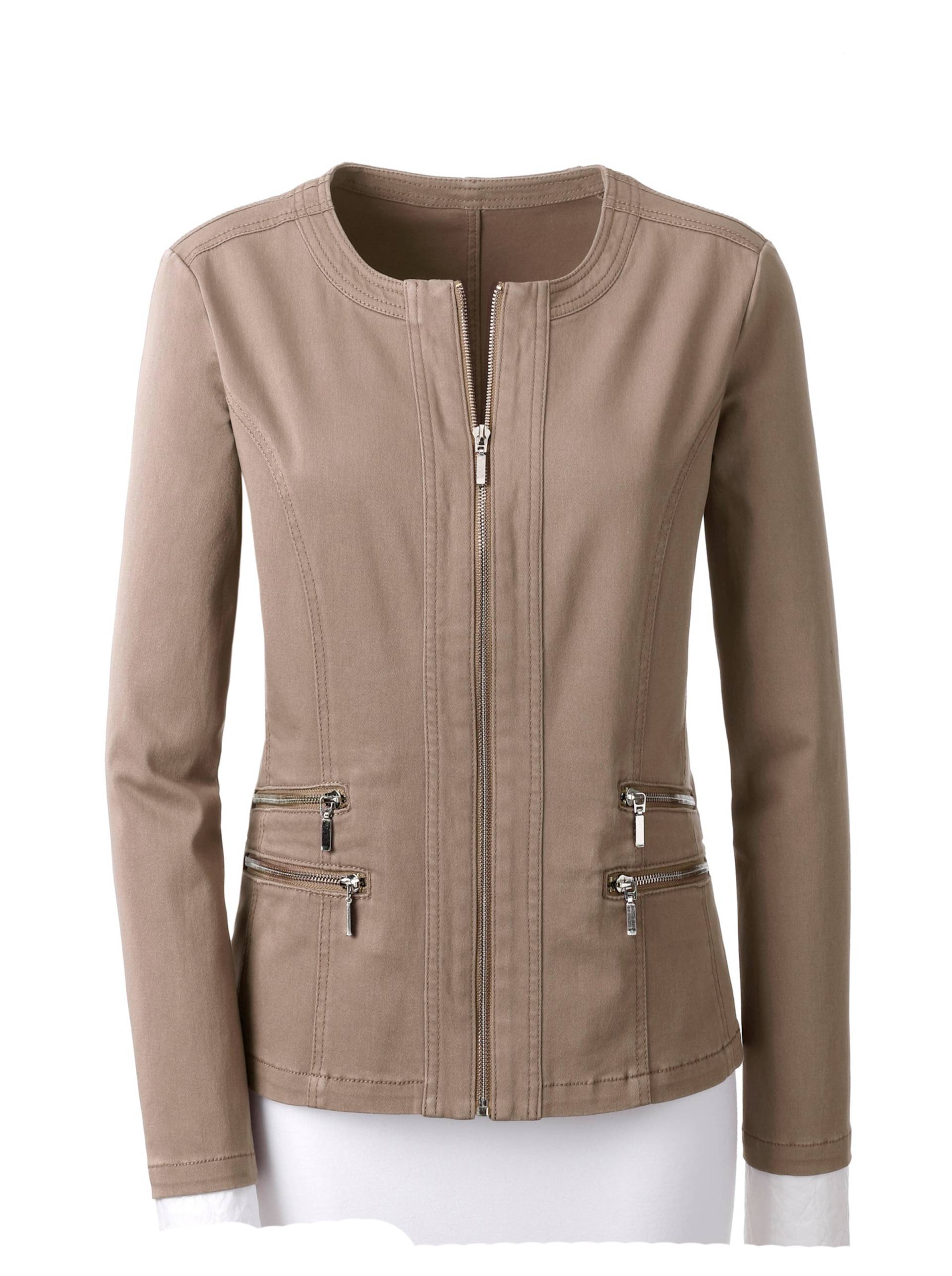 Jeansblazer in taupe von heine