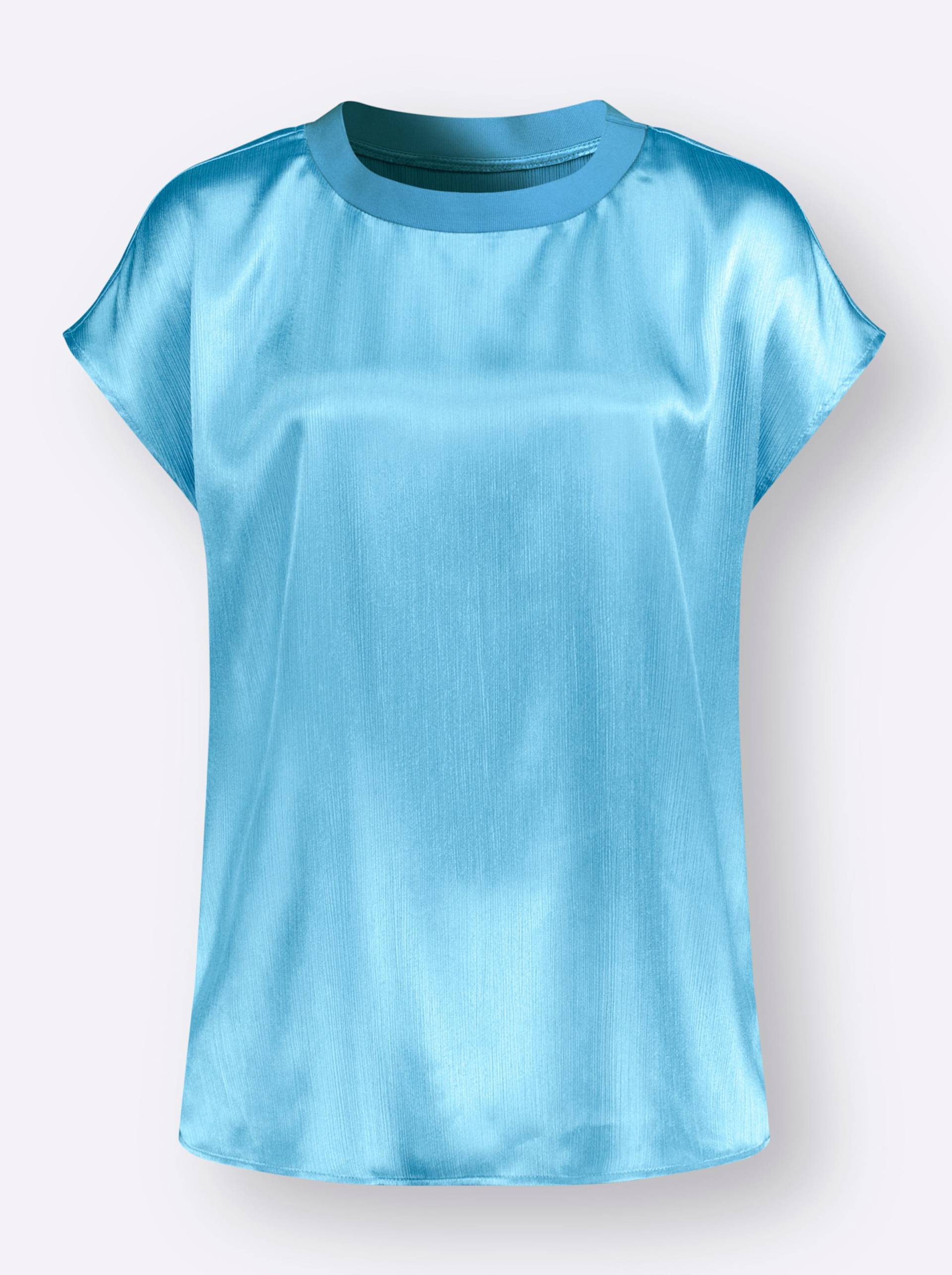 Bluse in aqua von heine