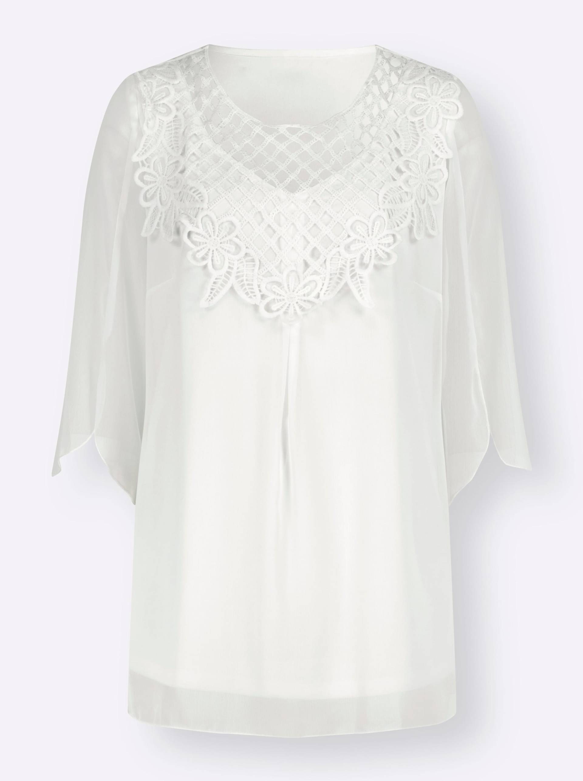 Bluse in ecru von heine