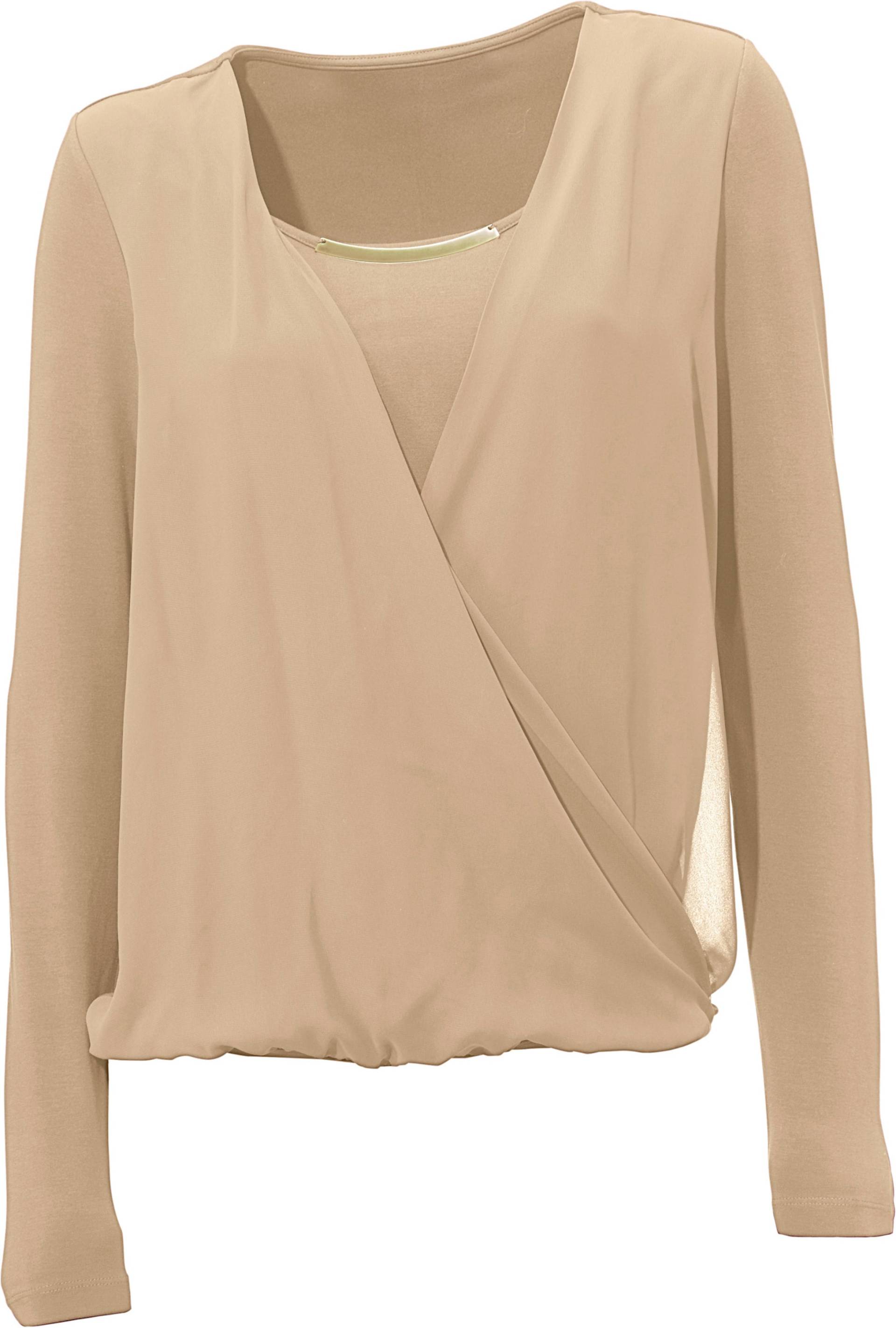 Blusenshirt in beige von heine