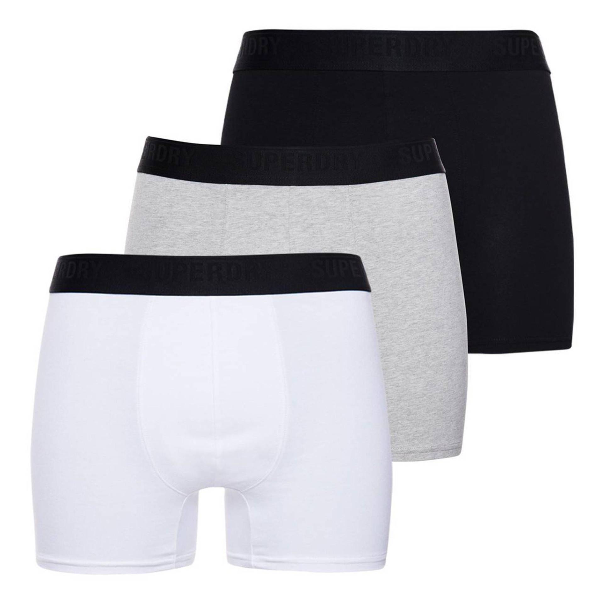 Boxershort 3er Pack Bequem Sitzend-boxer Multi Triple Pack Herren Weiss Bunt S von Superdry