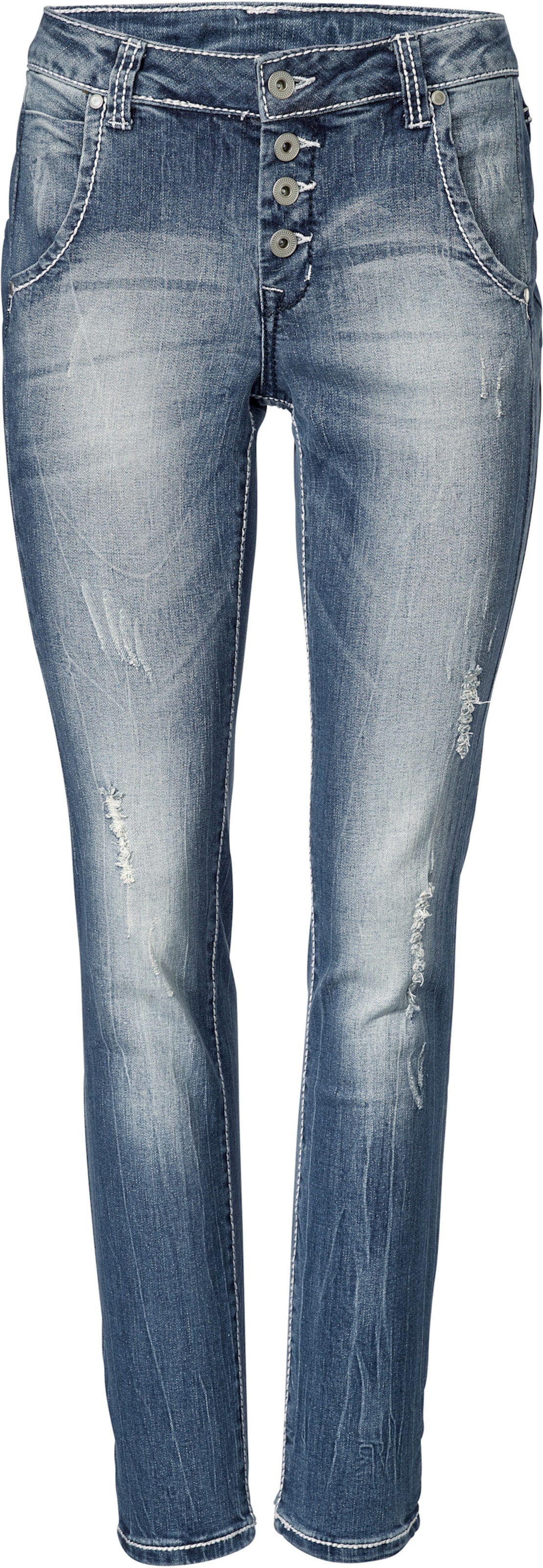 Boyfriend Jeans in blue stone von heine