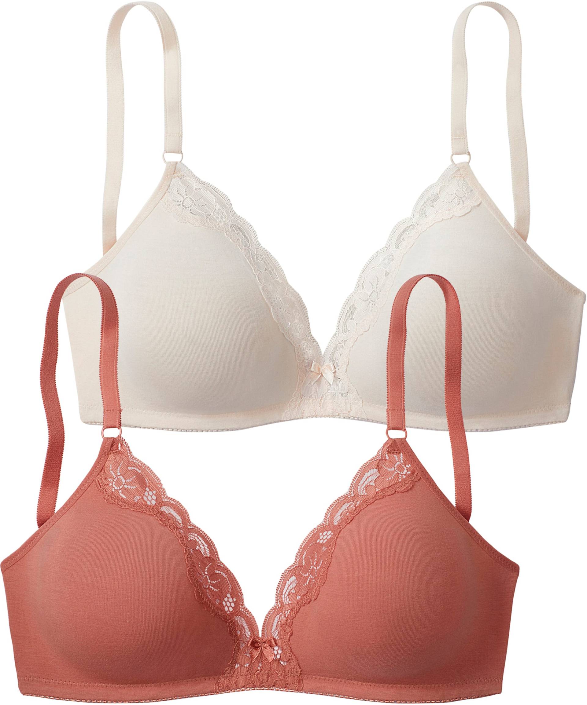 Bralette-BH in puder+terra von petite fleur