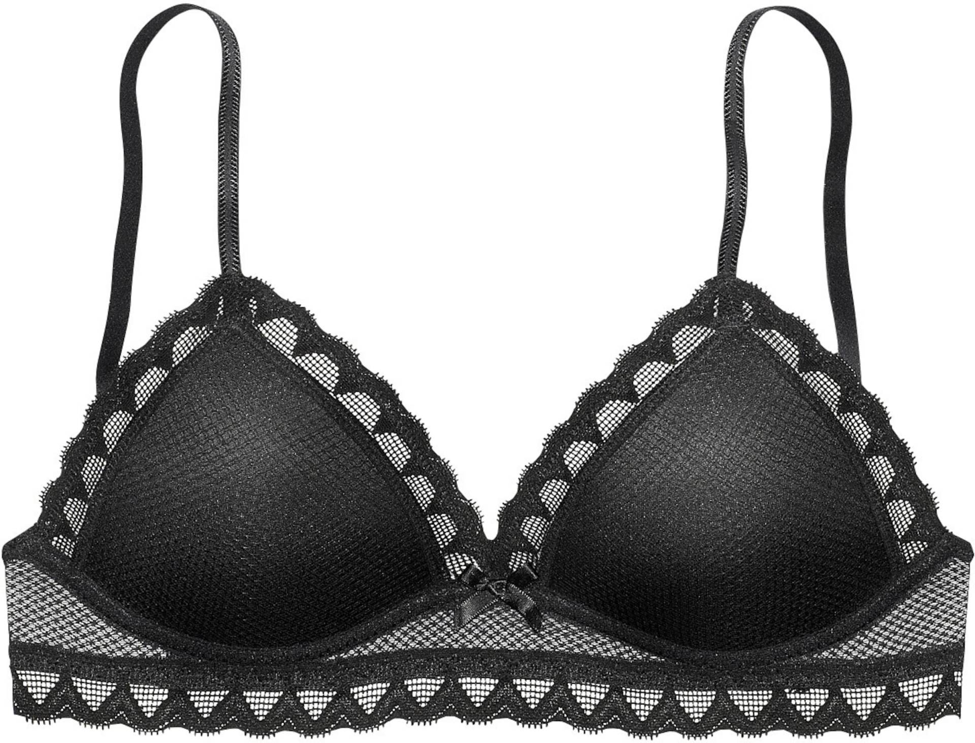 Bralette-BH in schwarz von s.Oliver