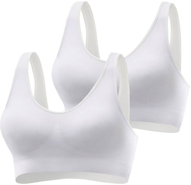 Bralette-BH in 2xweiss von petite fleur