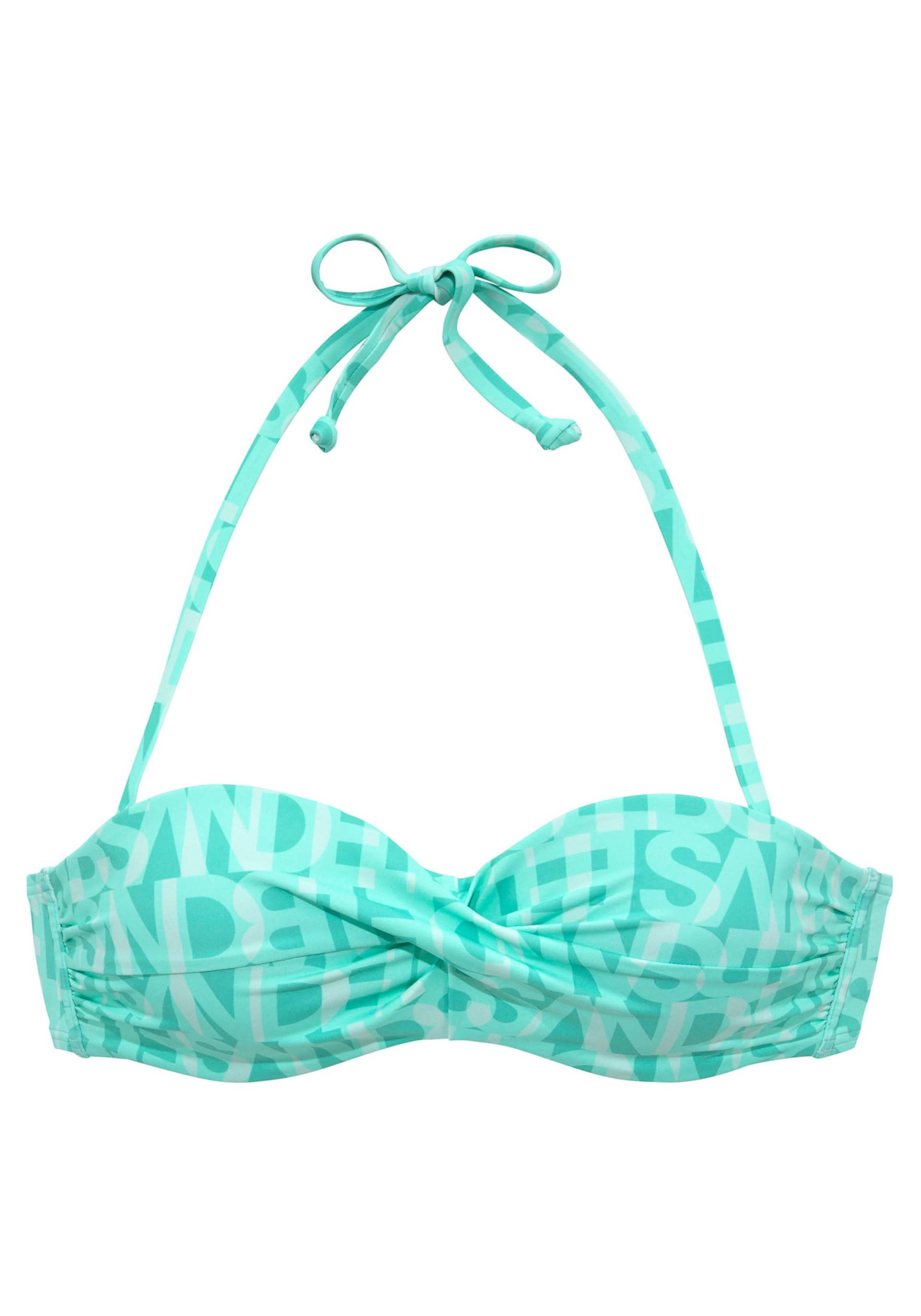 Bügel-Bandeau-Bikini-Top in mint von Elbsand