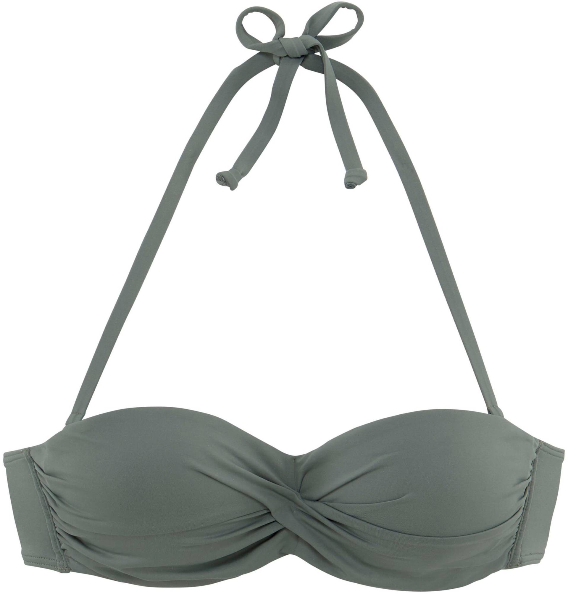 Bügel-Bandeau-Bikini-Top in oliv von LASCANA