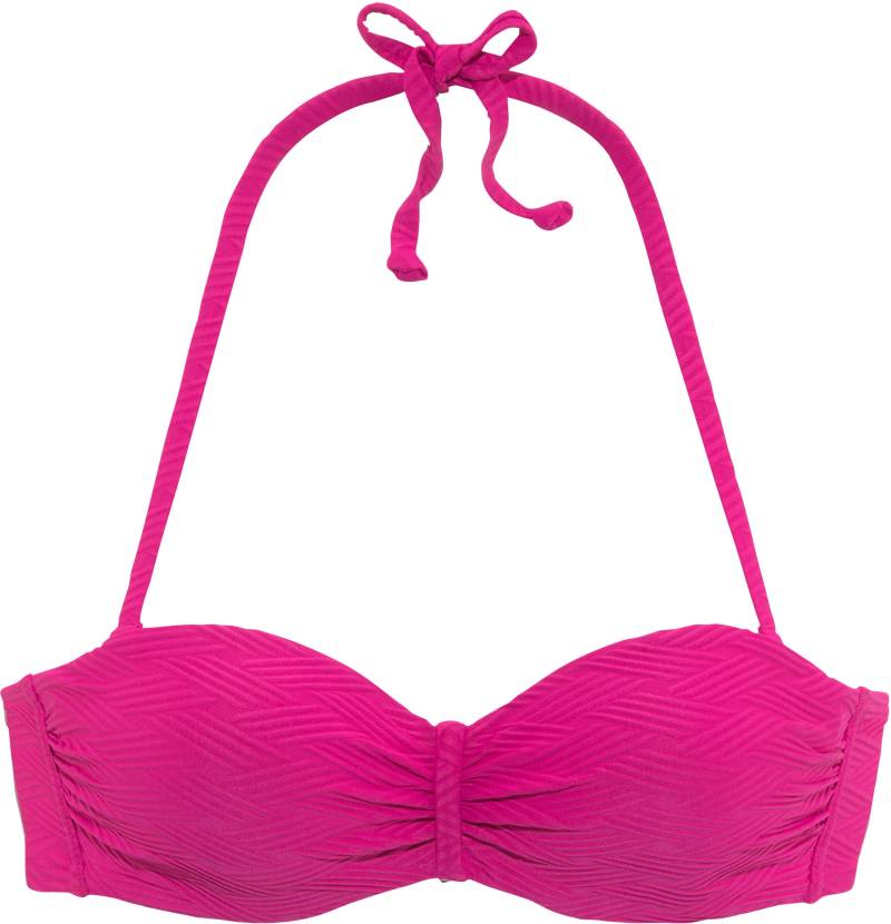 Bügel-Bandeau-Bikini-Top in pink von Sunseeker