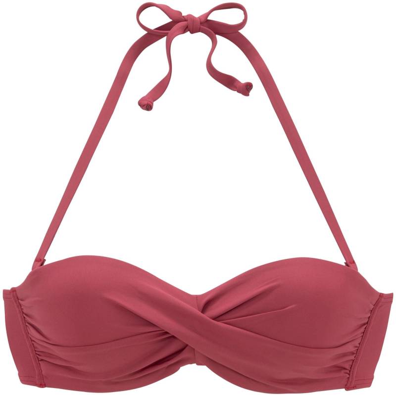 Bügel-Bandeau-Bikini-Top in rostrot von s.Oliver