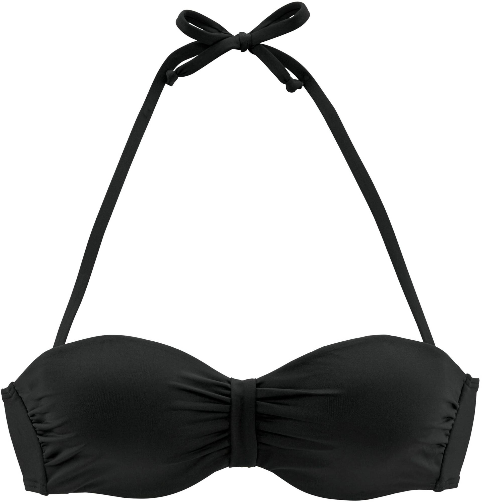 Bügel-Bandeau-Bikini-Top in schwarz von Bench.