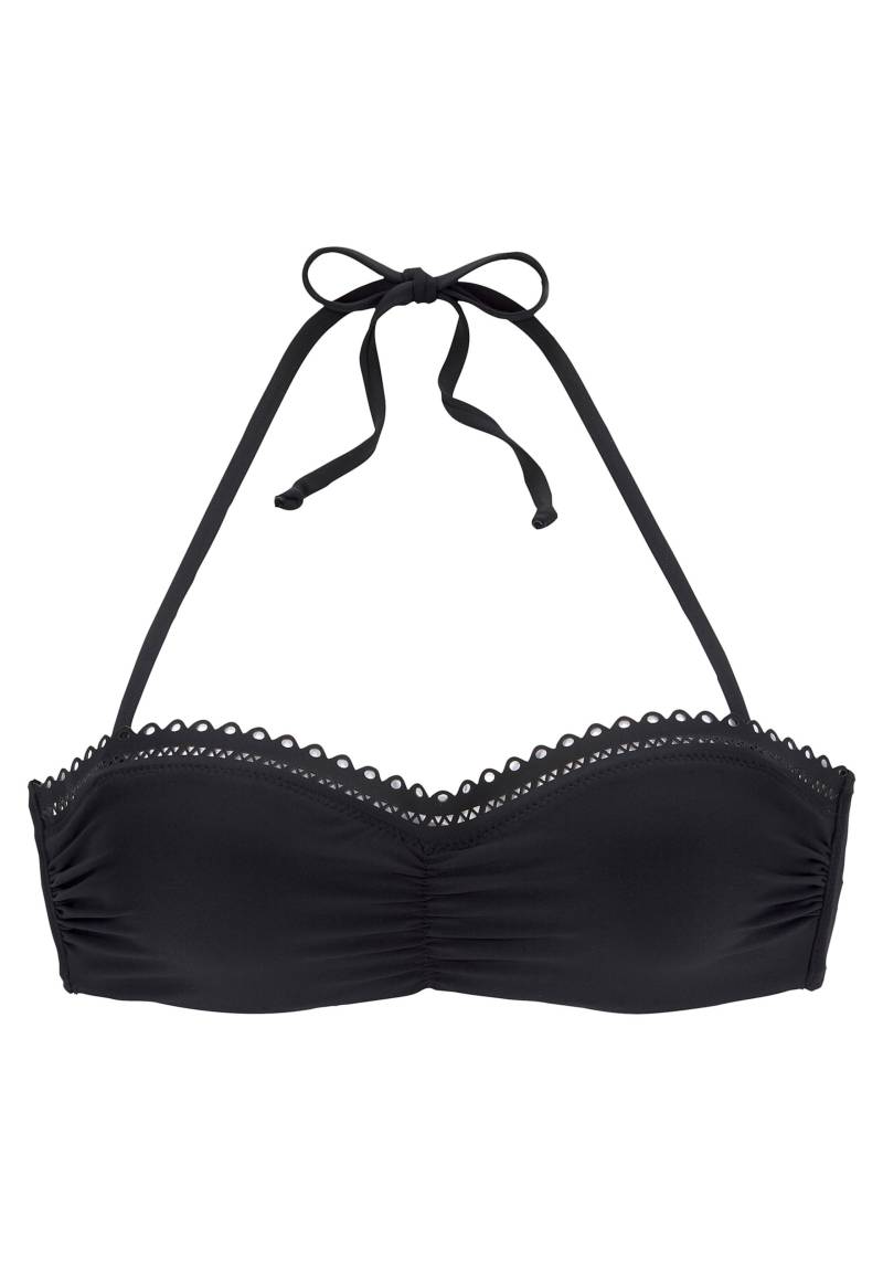 Bügel-Bandeau-Bikini-Top in schwarz von s.Oliver