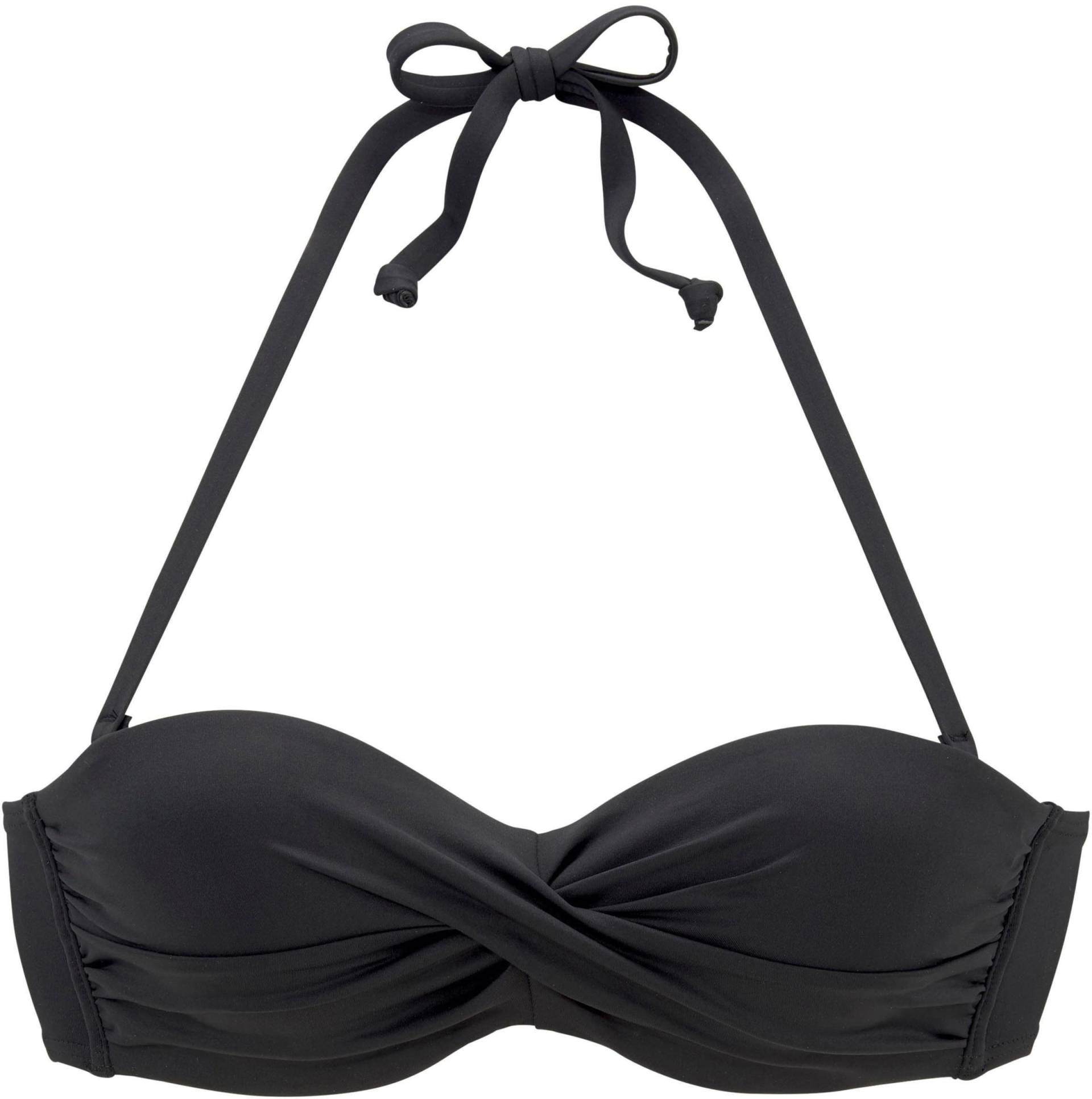 Bügel-Bandeau-Bikini-Top in schwarz von s.Oliver