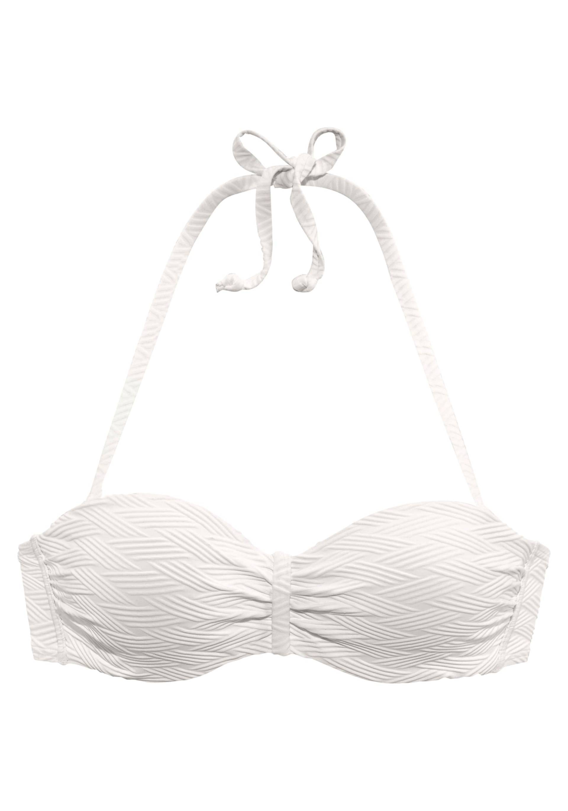 Bügel-Bandeau-Bikini-Top in weiss von Sunseeker